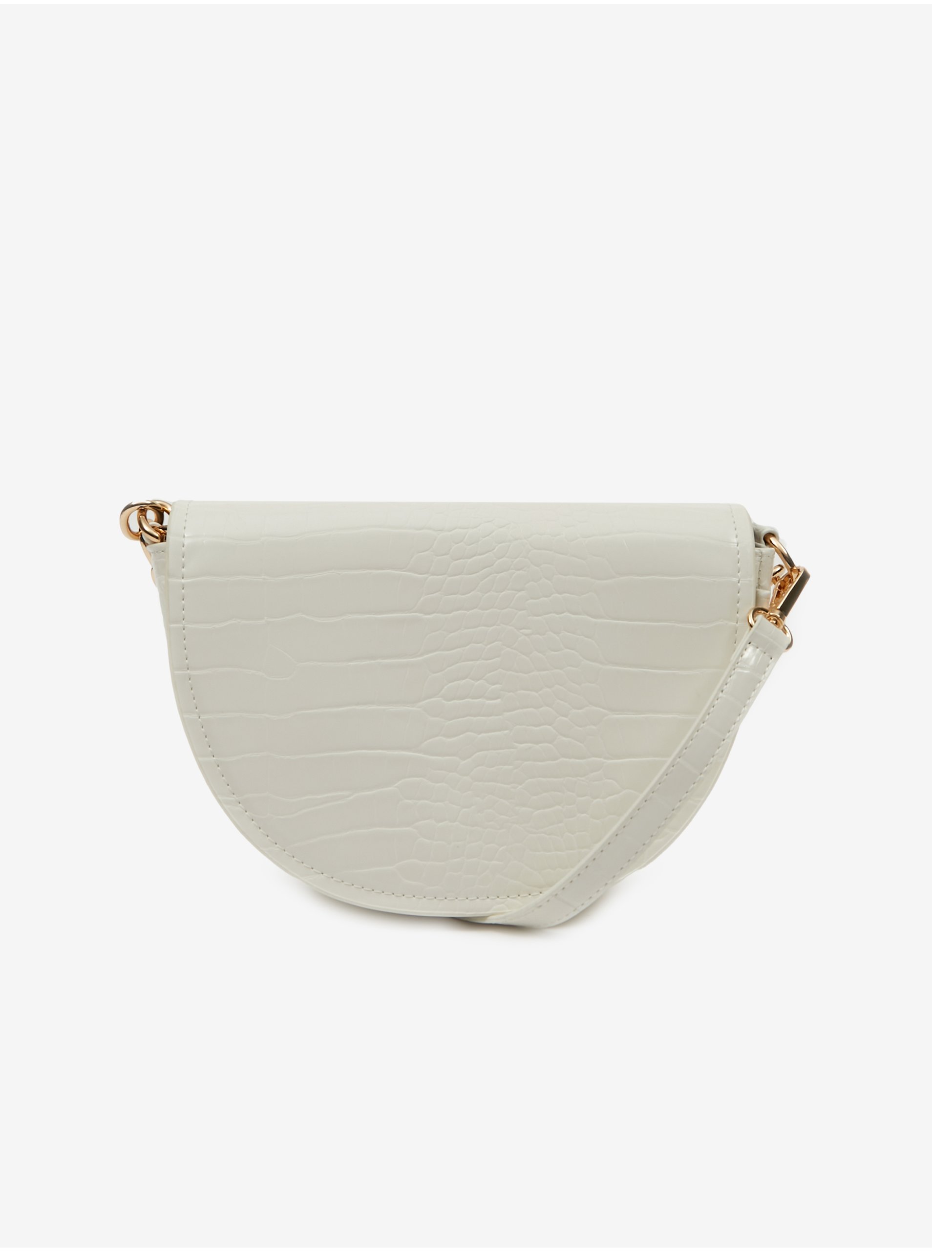 E-shop Biela dámska kabelka s krokodílím vzorom ORSAY