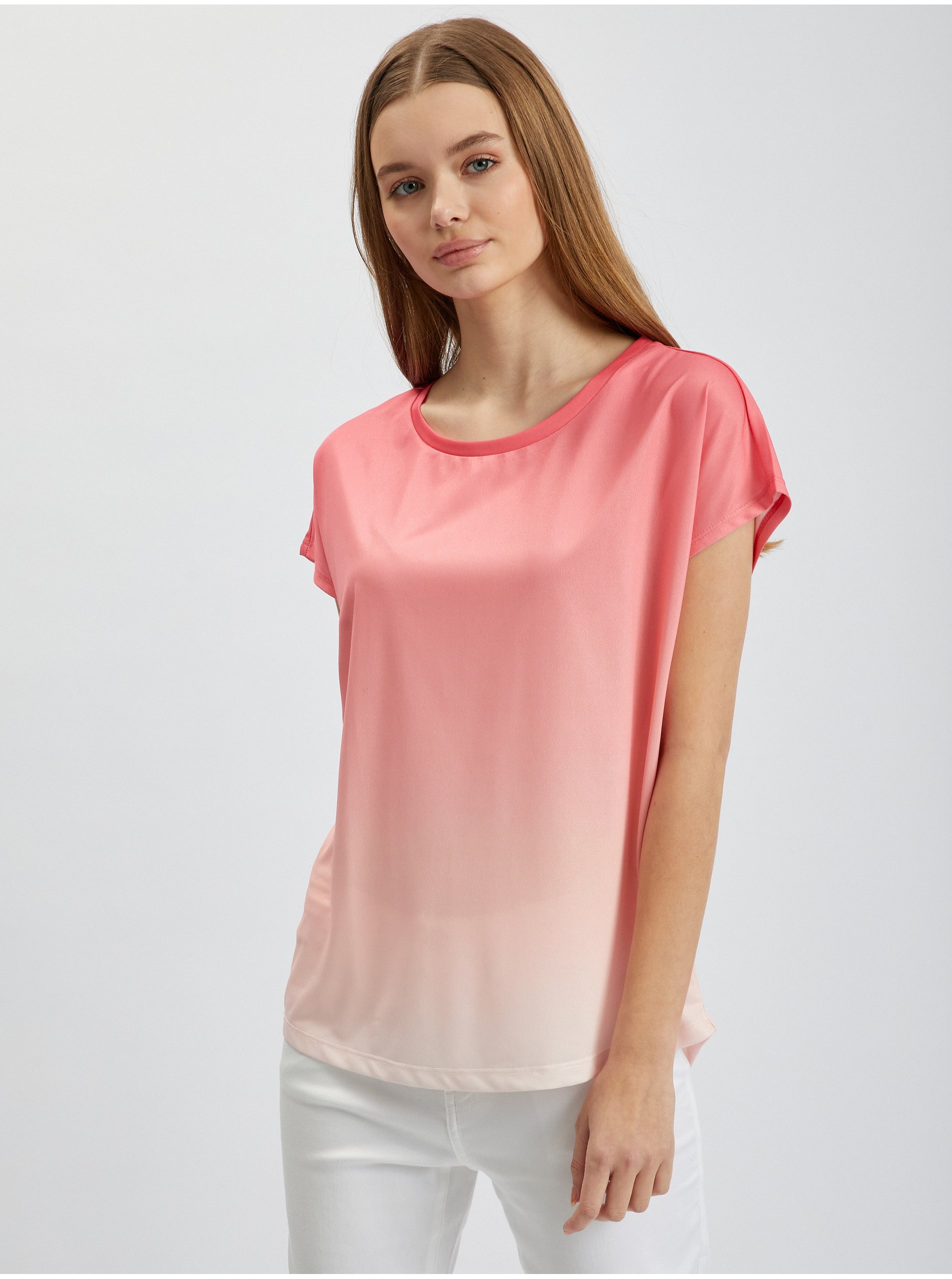 Lacno Tričká s krátkym rukávom pre ženy ORSAY - ružová, tmavoružová, svetloružová