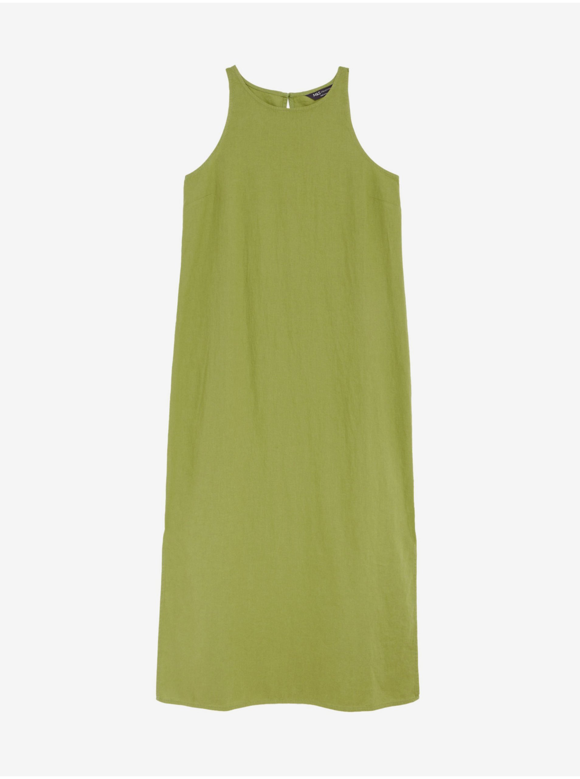 Levně Zelené dámské šaty Marks & Spencer