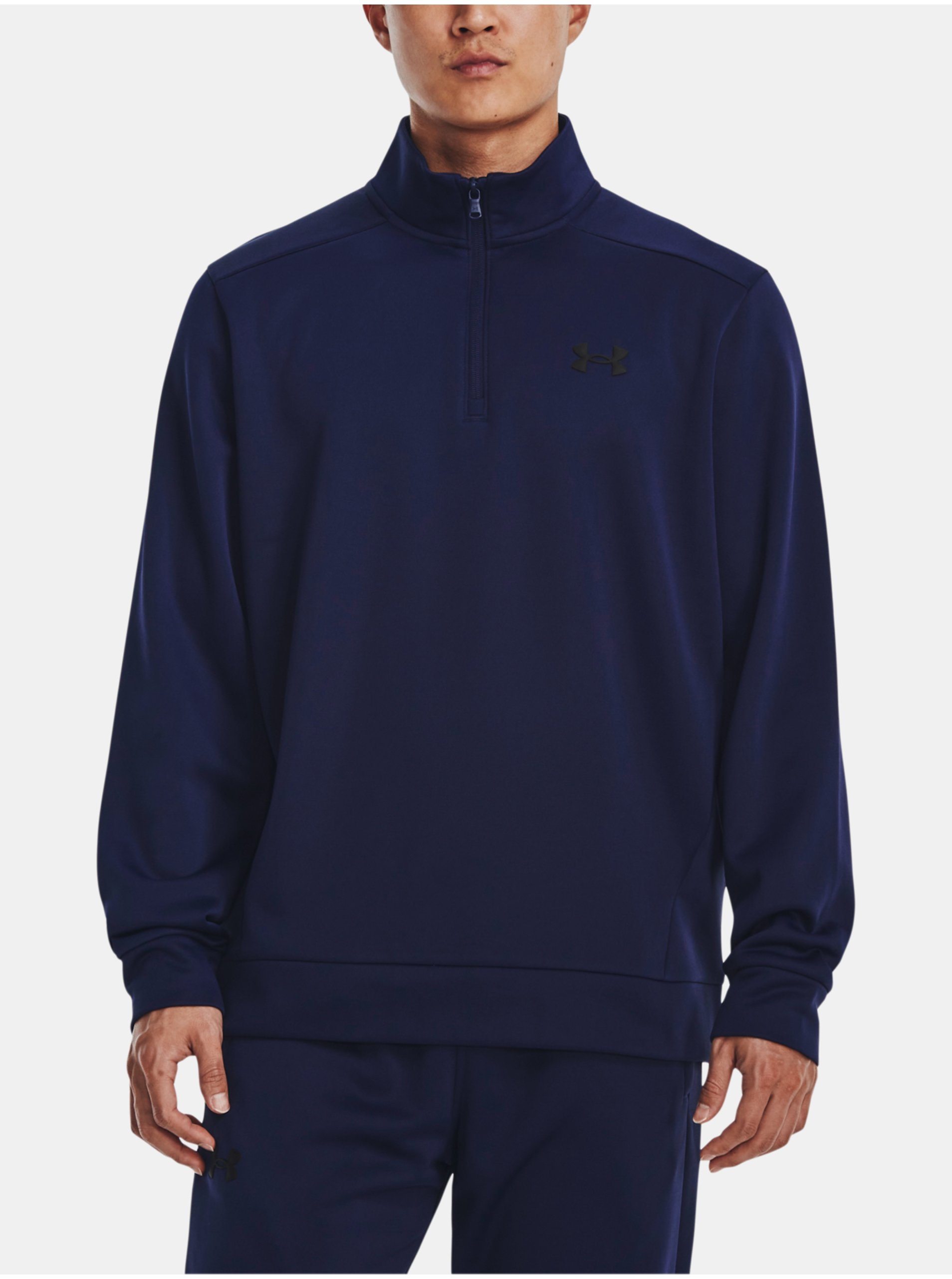 Levně Tmavě modrá pánská fleecová mikina Under Armour Fleece