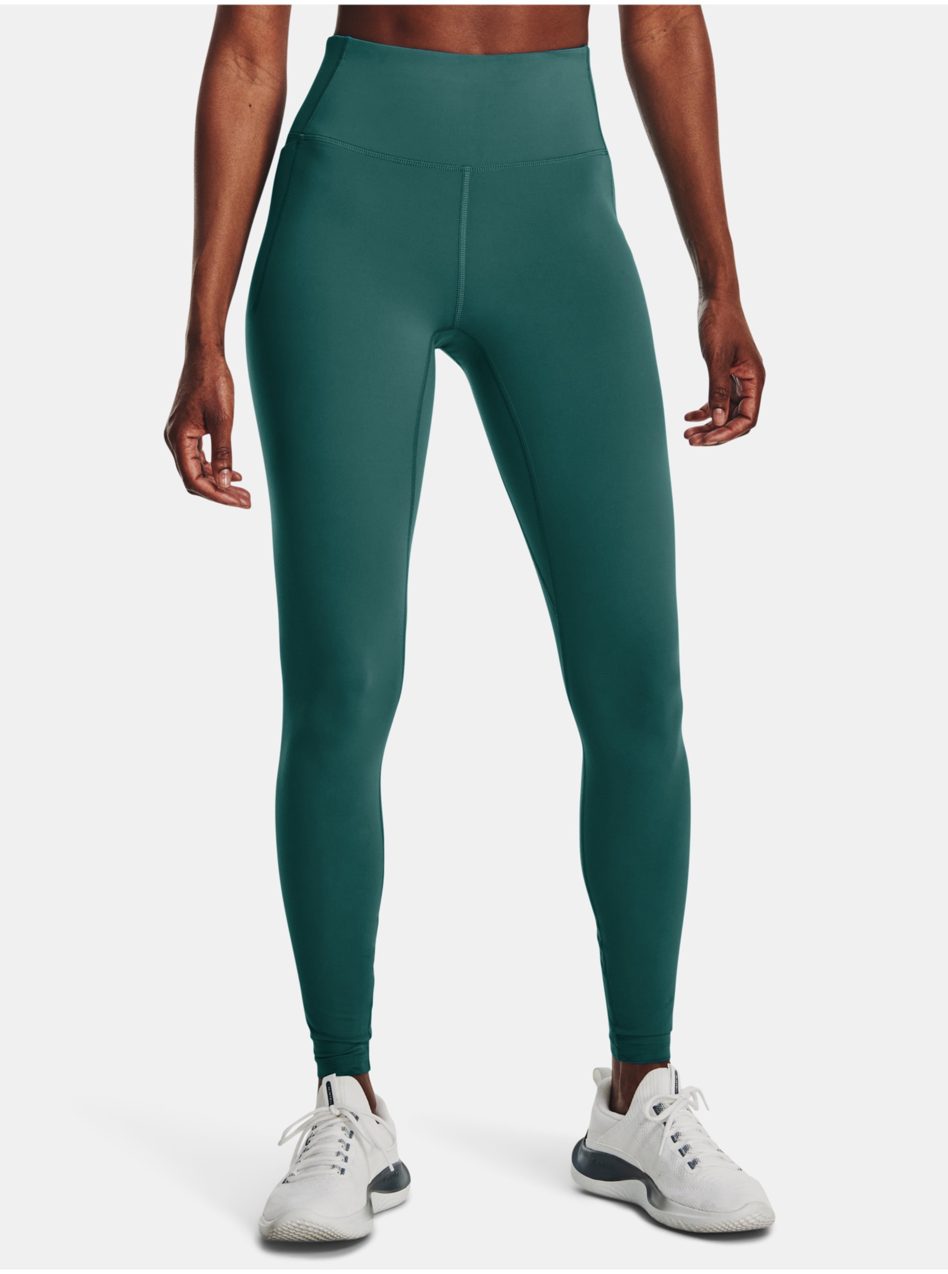 E-shop Tmavě zelené dámské sportovní legíny Under Armour Meridian Legging