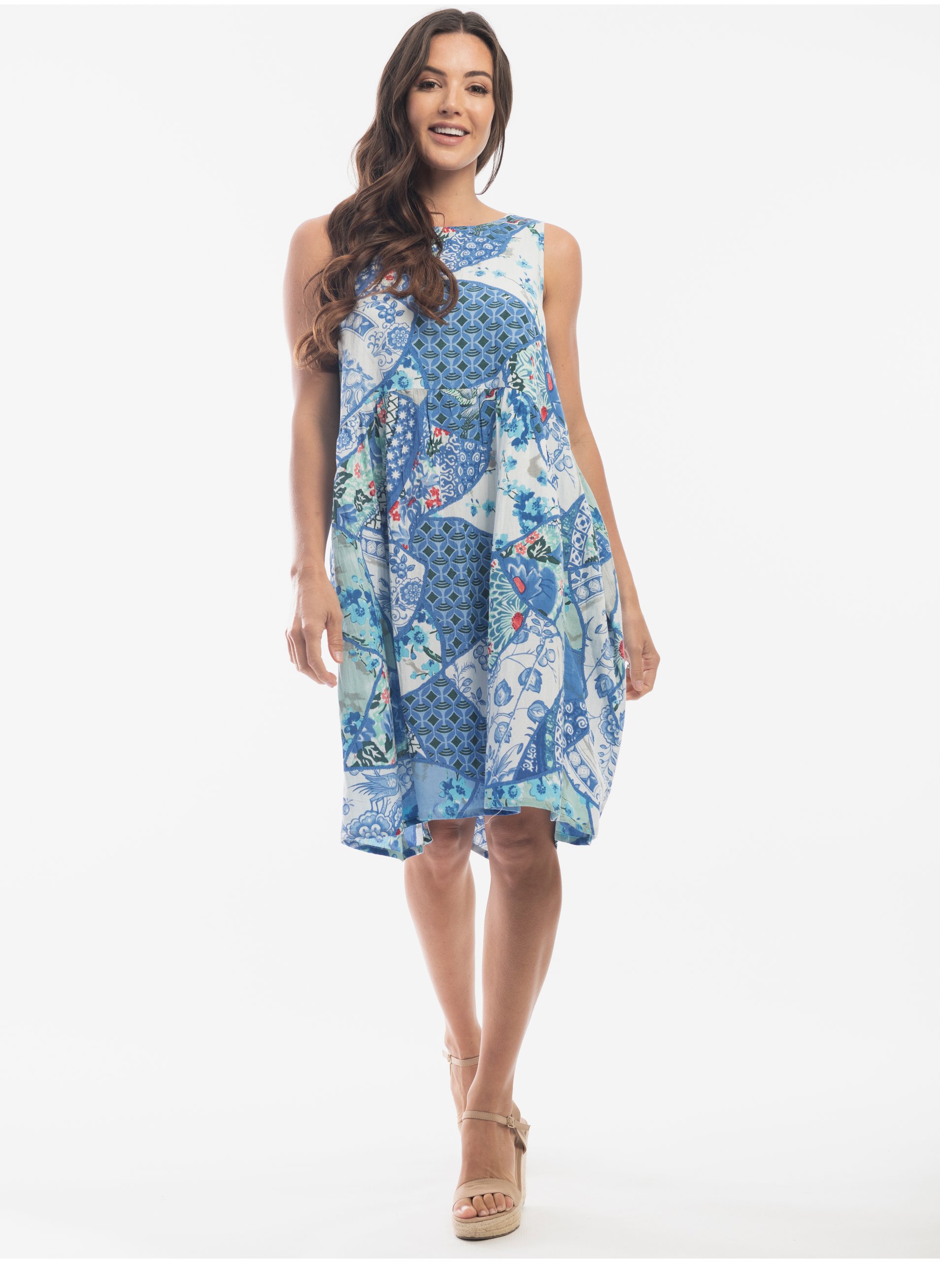 Lacno Letné a plážové šaty pre ženy Orientique - svetlomodrá, modrá, tyrkysová