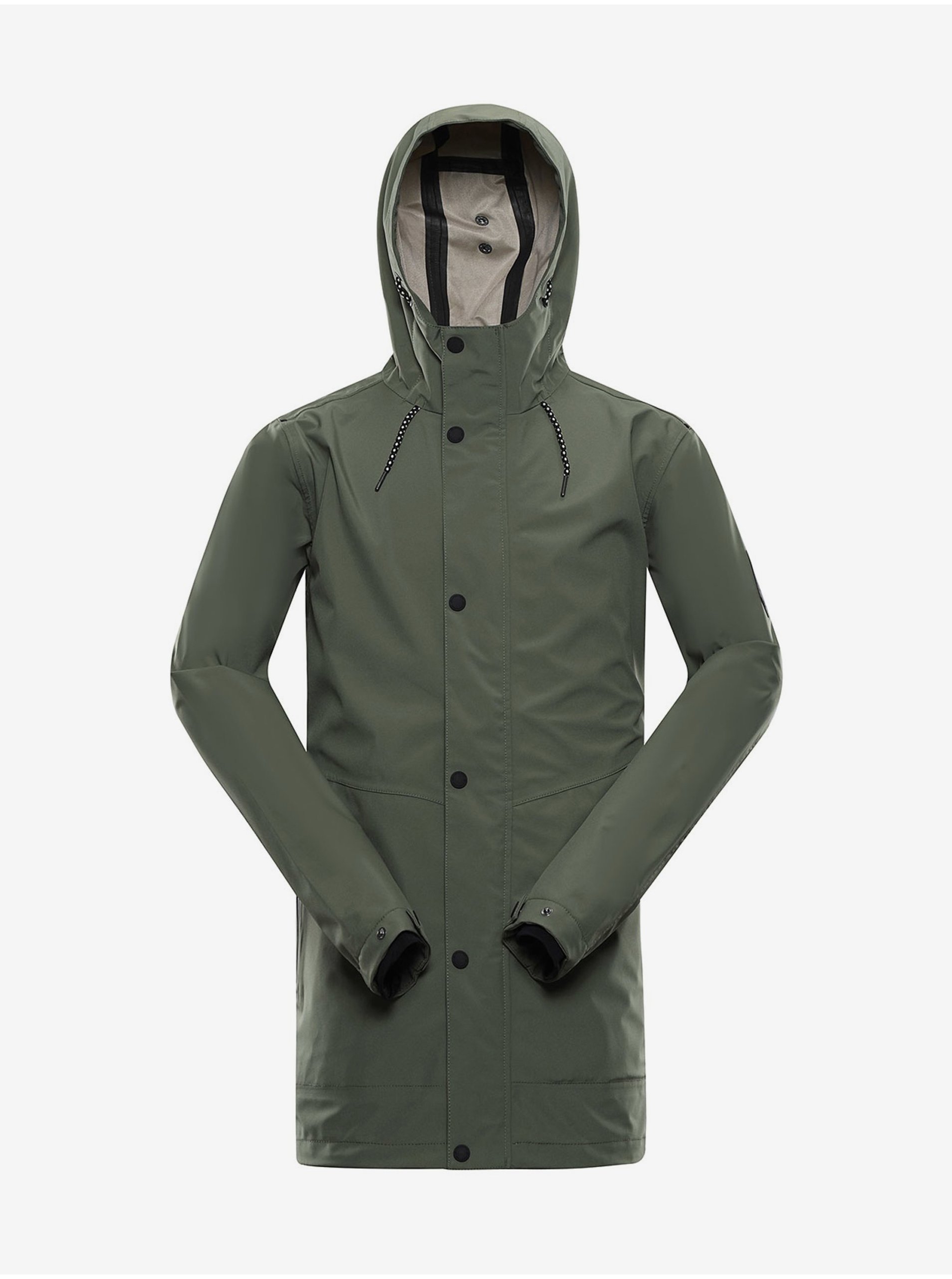 Levně Pánský nepromokavý kabát s membránou ptx ALPINE PRO PERFET zelená