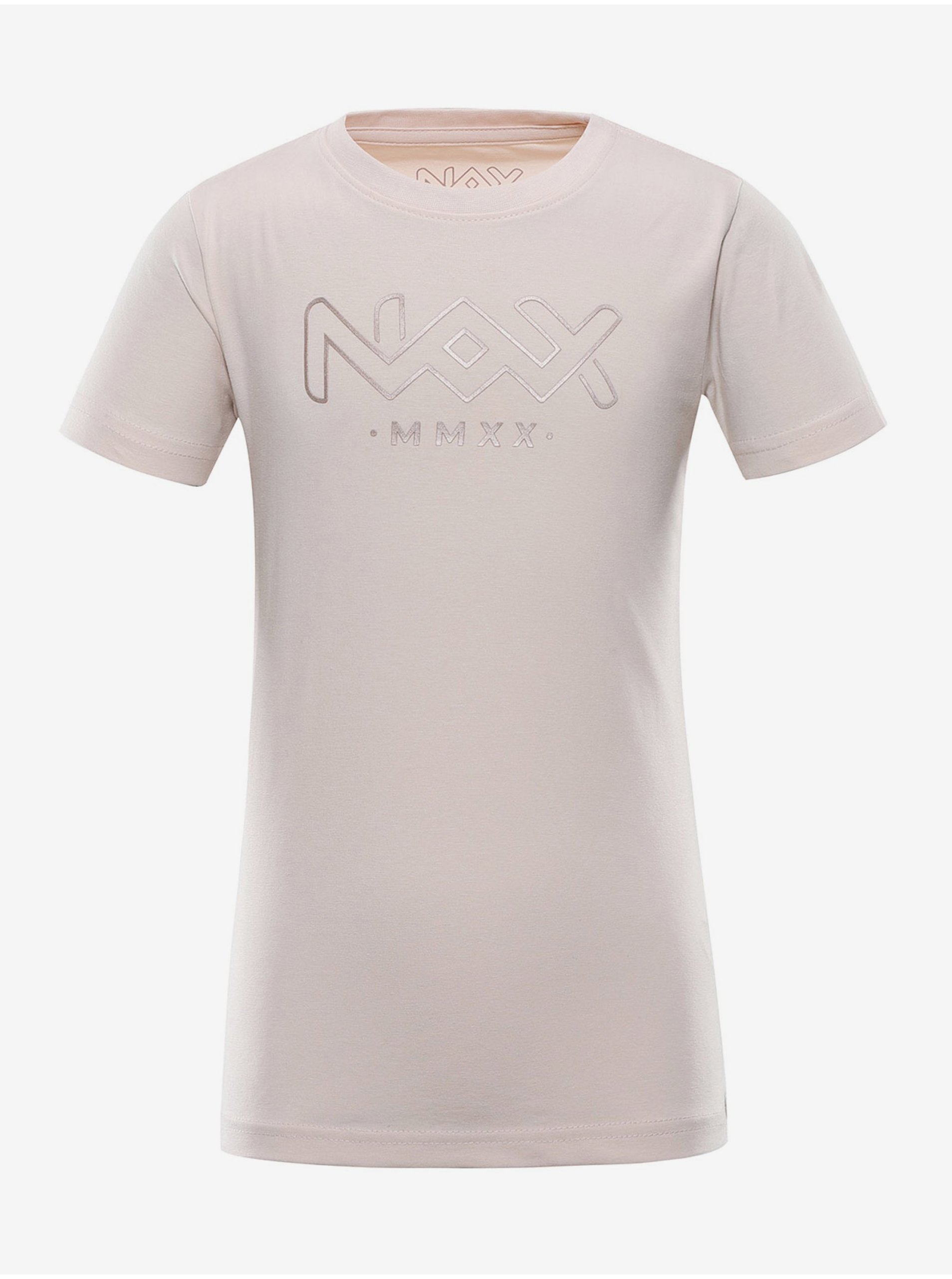 Levně Dětské triko nax NAX UKESO neutrální / zemitá