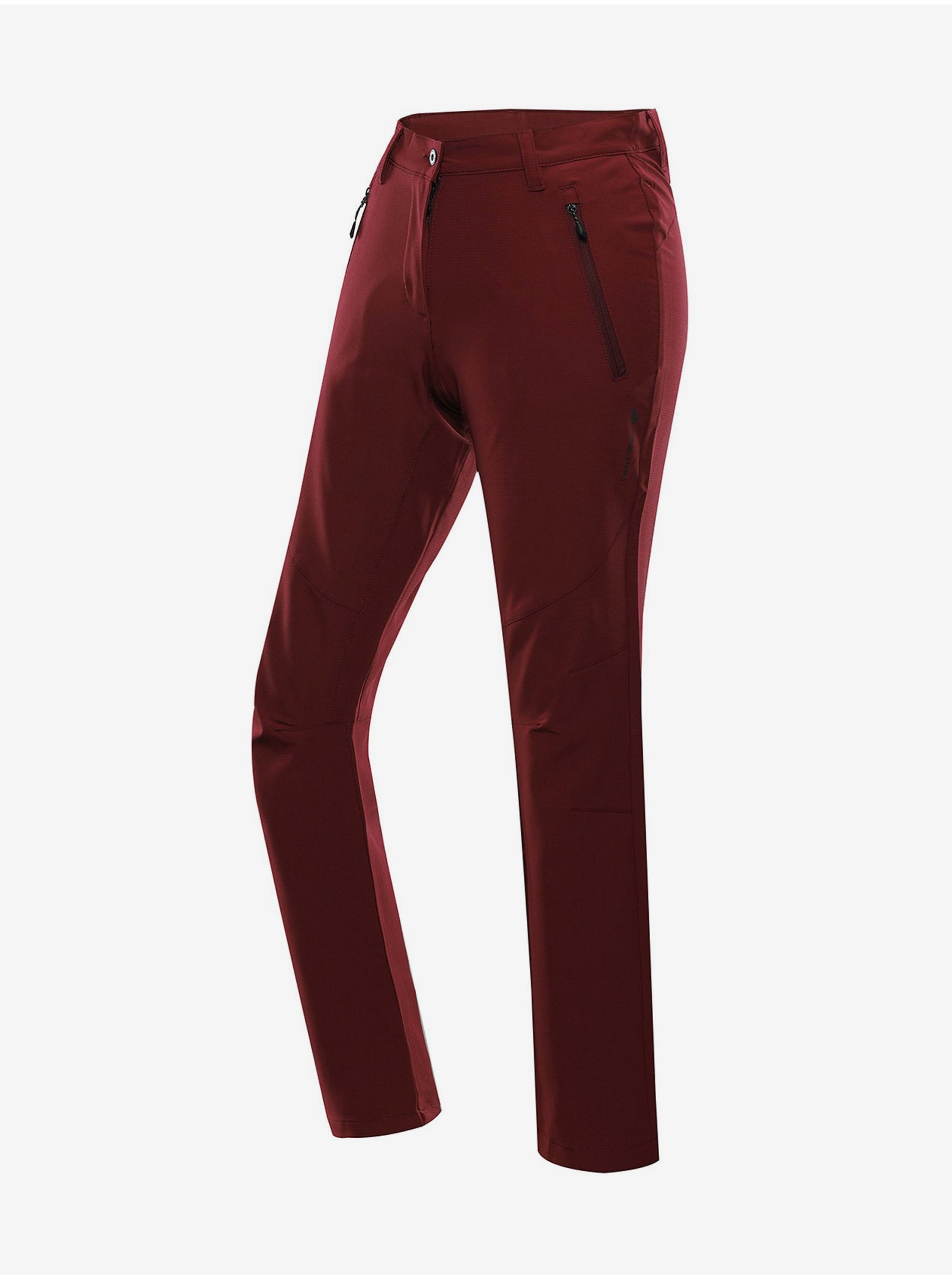Levně Dámské softshellové kalhoty ALPINE PRO NUTTA červená