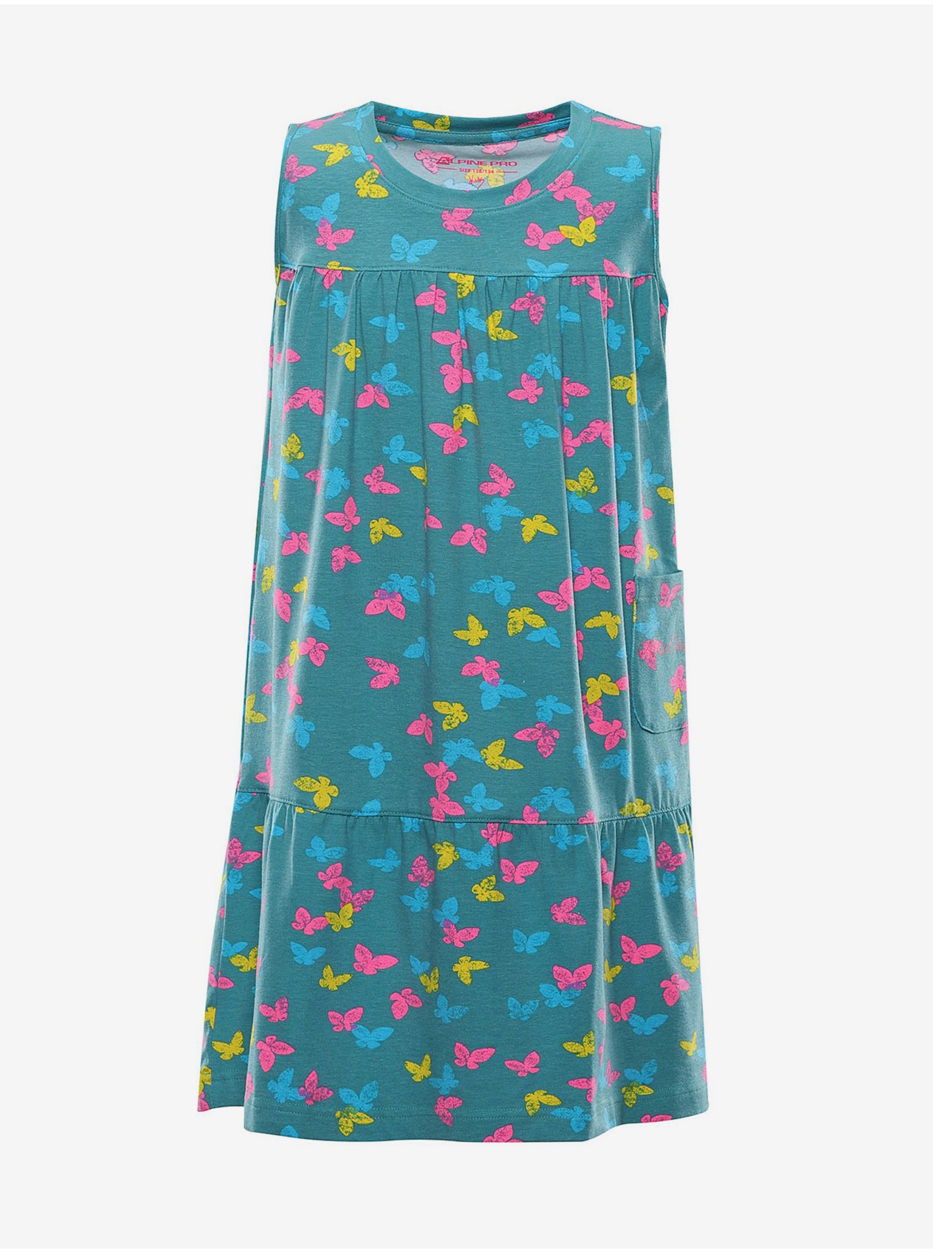 E-shop Dětské šaty ALPINE PRO DARESO zelená