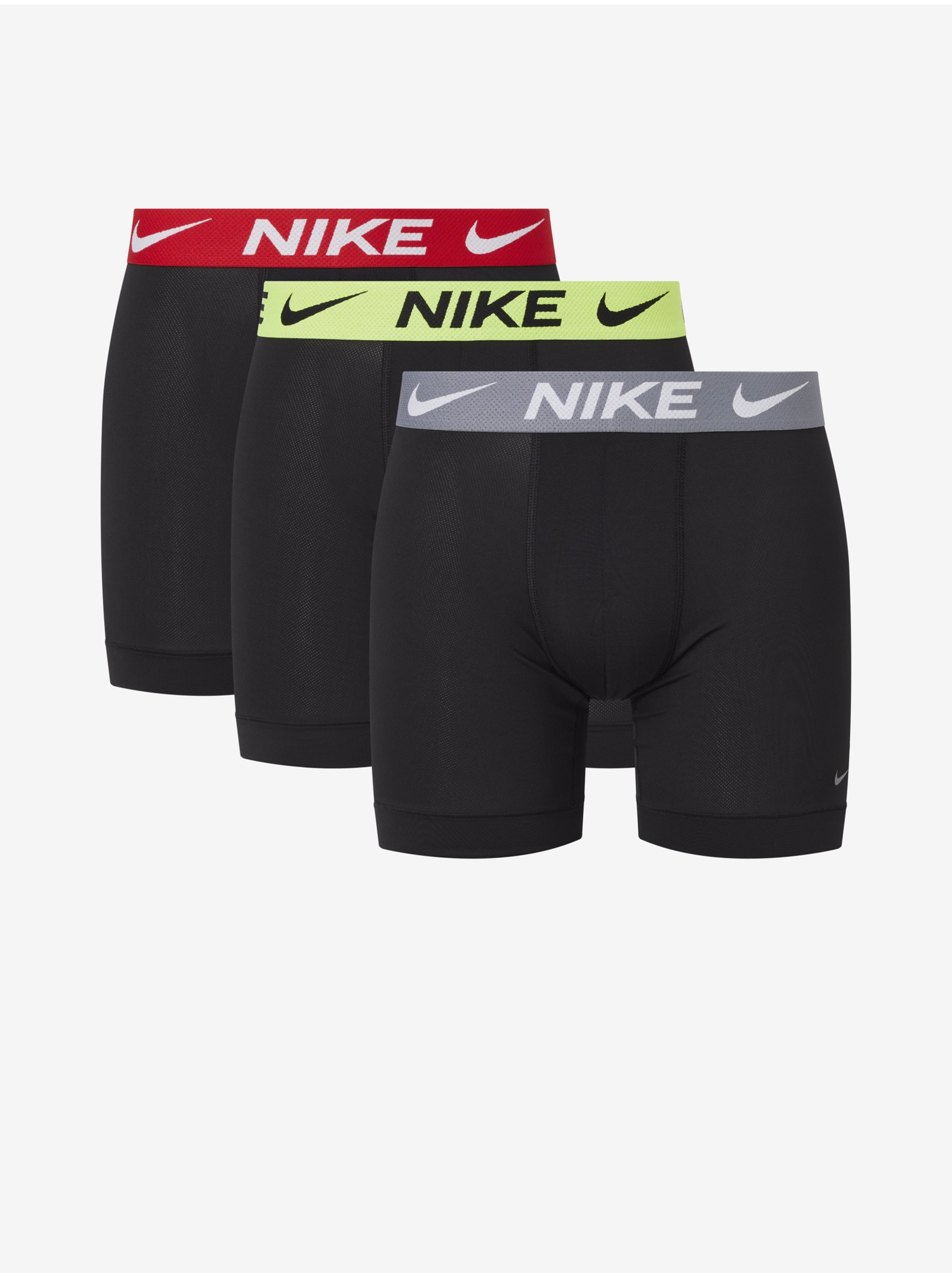 Lacno Boxerky pre mužov Nike - čierna, sivá, žltá, červená