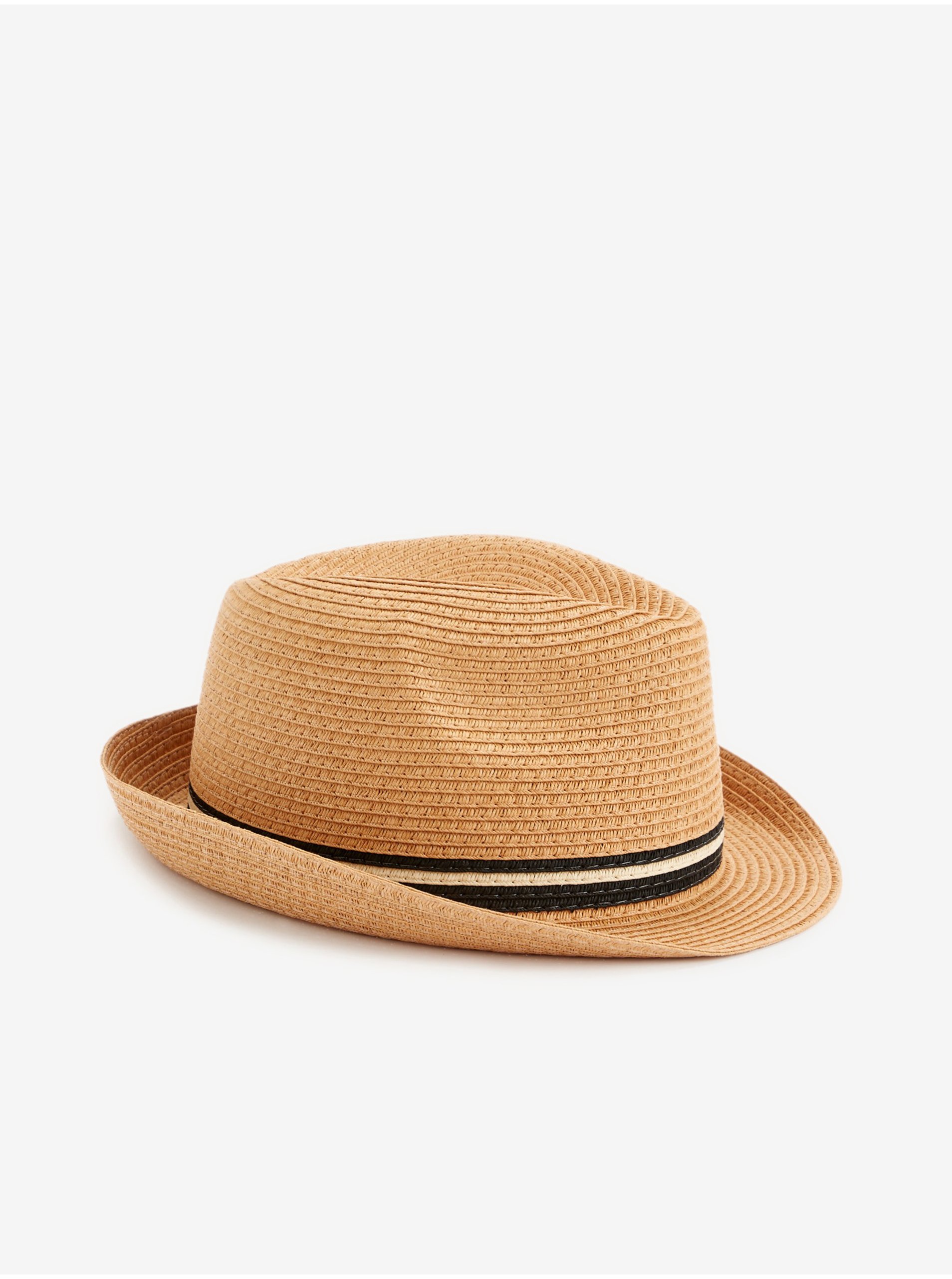 Levně Béžový pánský slaměný klobouk Celio Dipaille