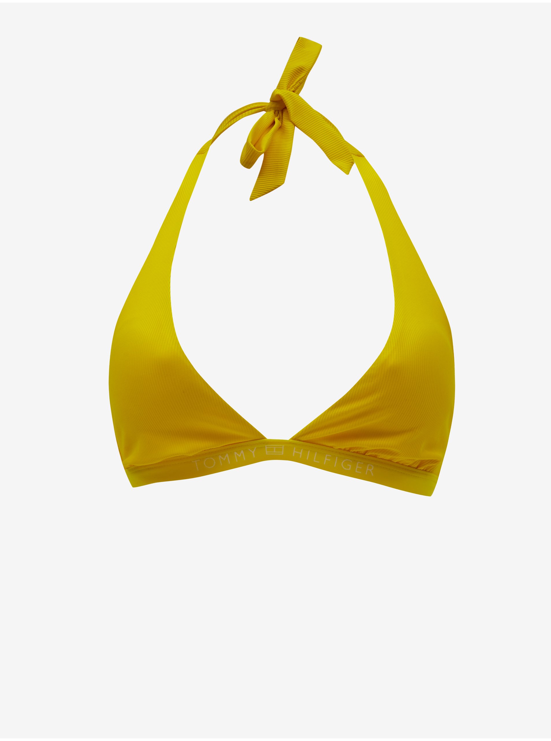 Levně Žlutý dámský horní díl plavek Tommy Hilfiger Underwear