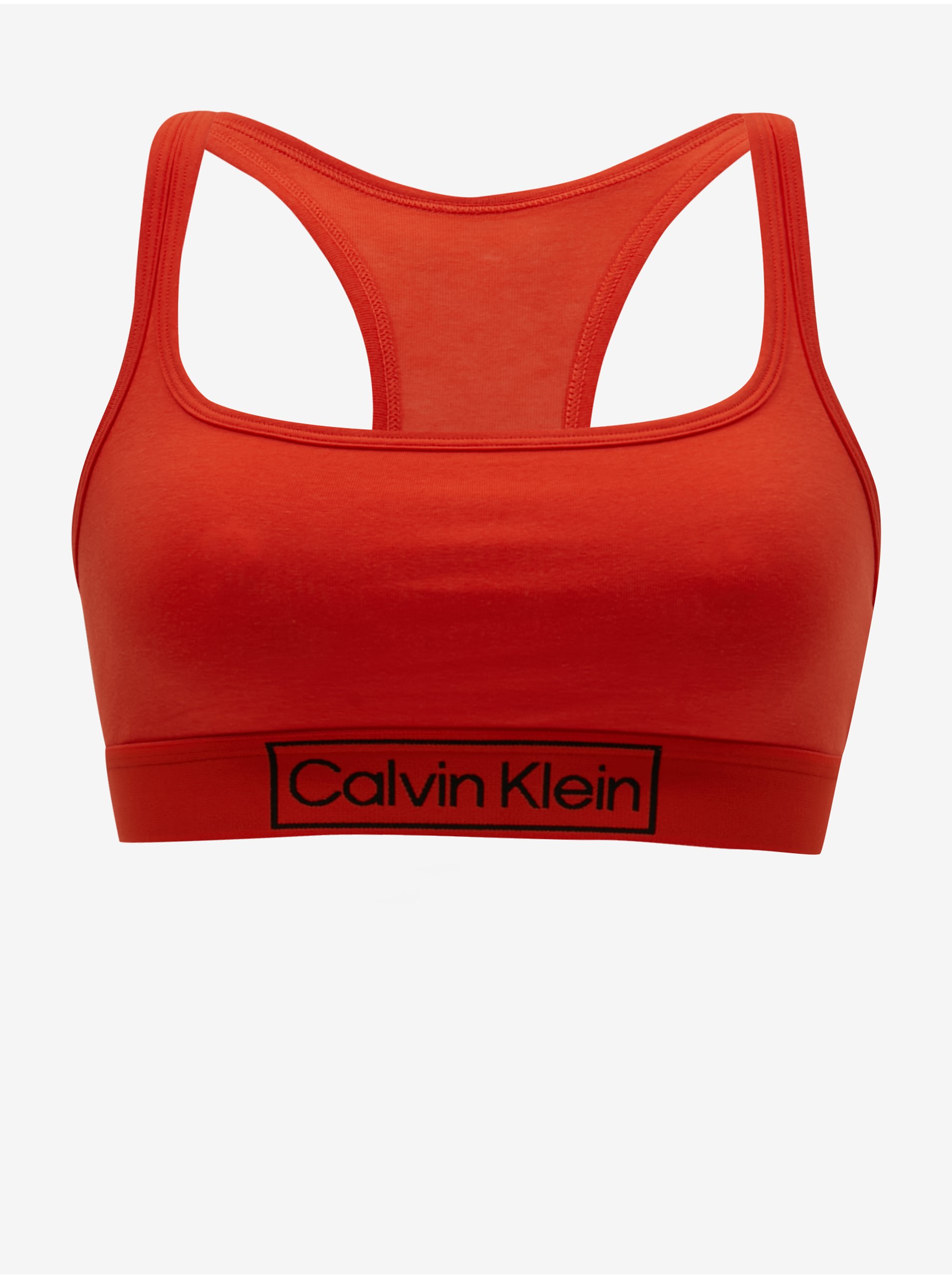 Lacno Tehlová dámska podprsenka Calvin Klein Underwear Reimagined Heritage