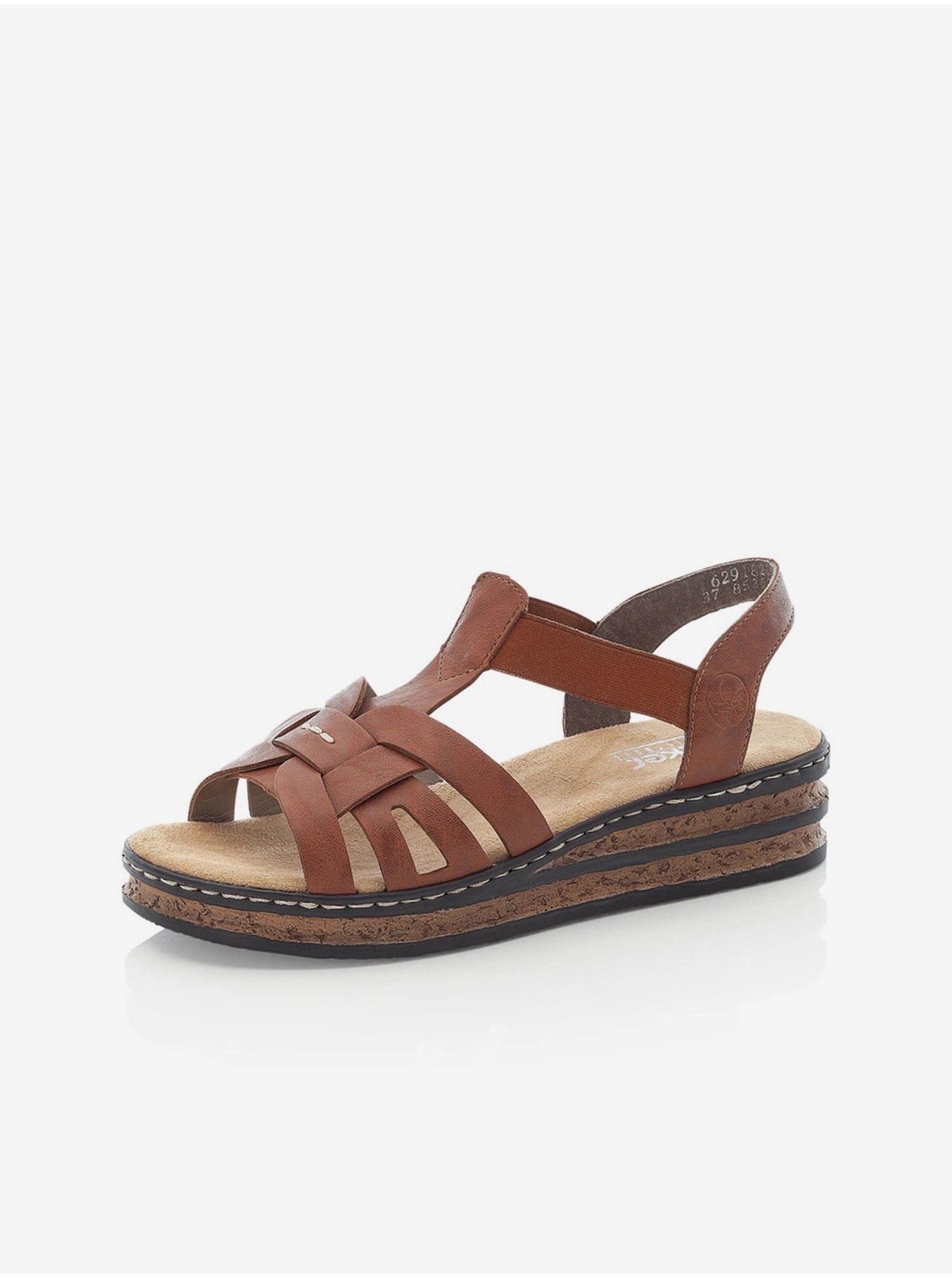 E-shop Sandále pre ženy Rieker - hnedá, svetlohnedá