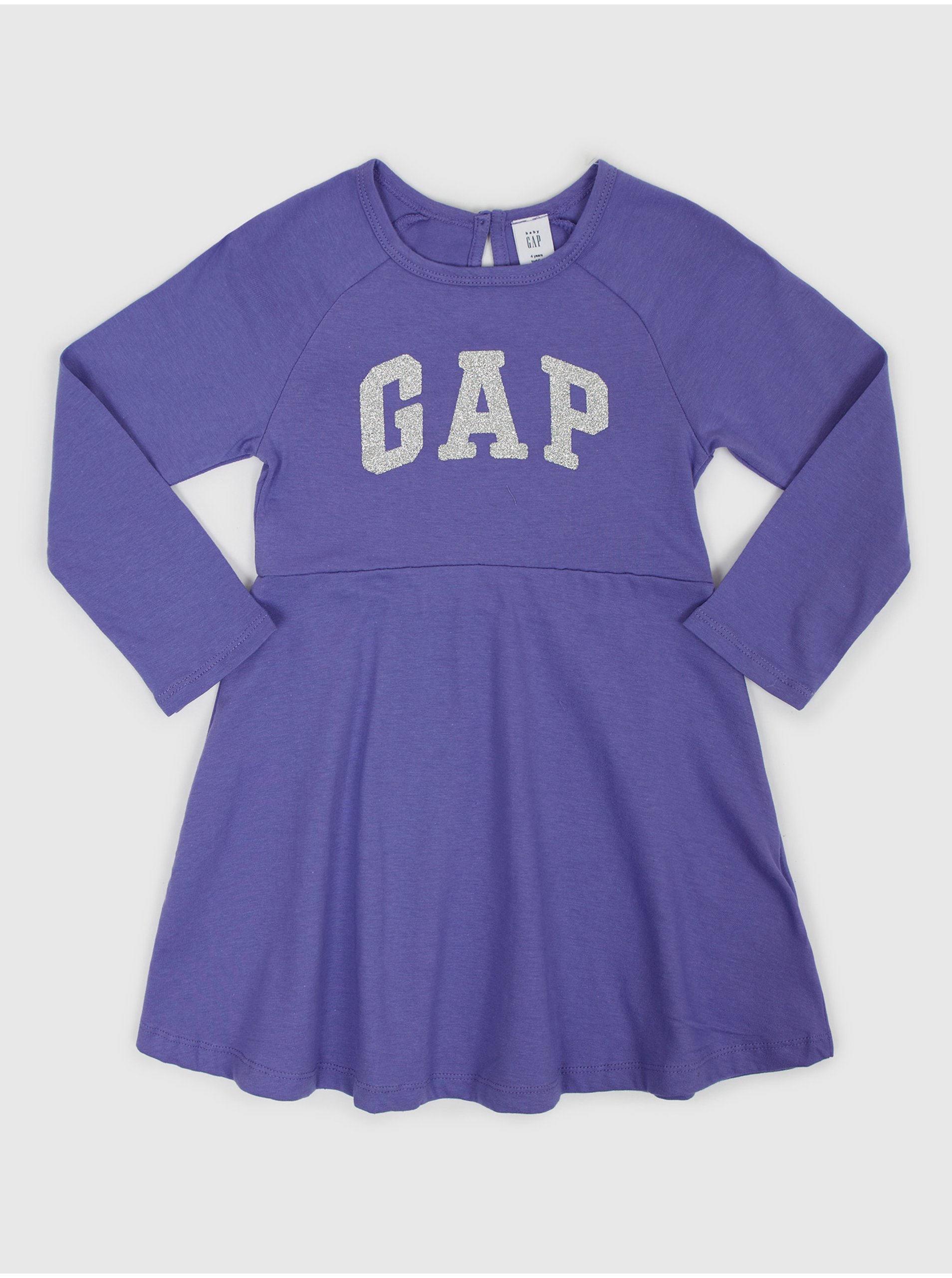 E-shop Fialové dievčenské šaty s logom GAP