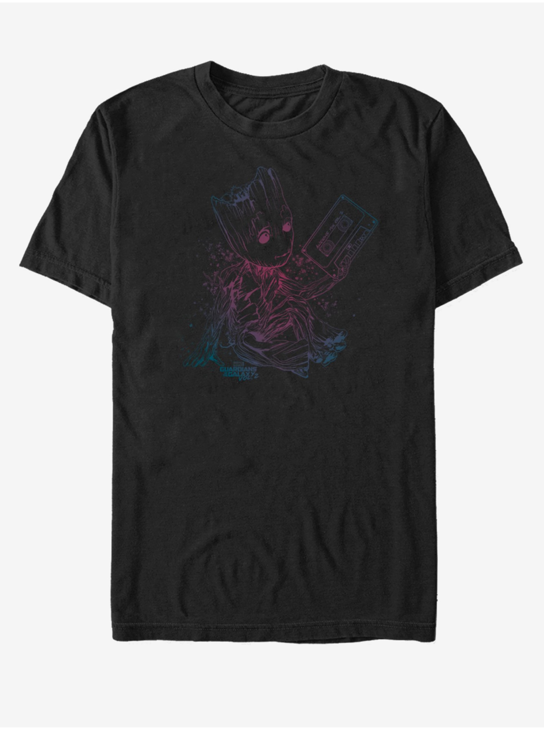 E-shop Černé unisex tričko Groot Strážci Galaxie ZOOT.FAN Marvel