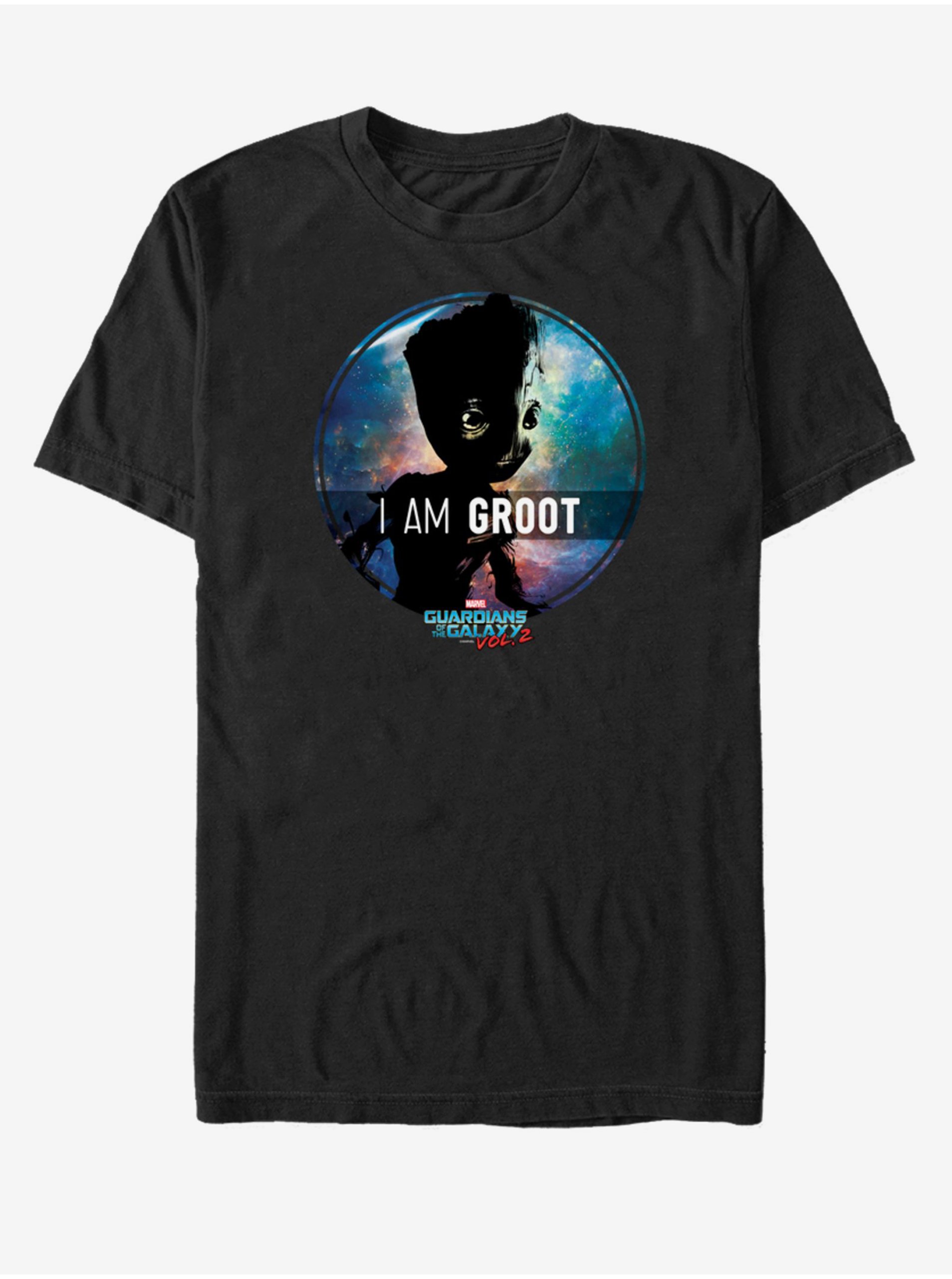 Levně Černé unisex tričko I Am Groot Strážci Galaxie vol. 2 Marvel