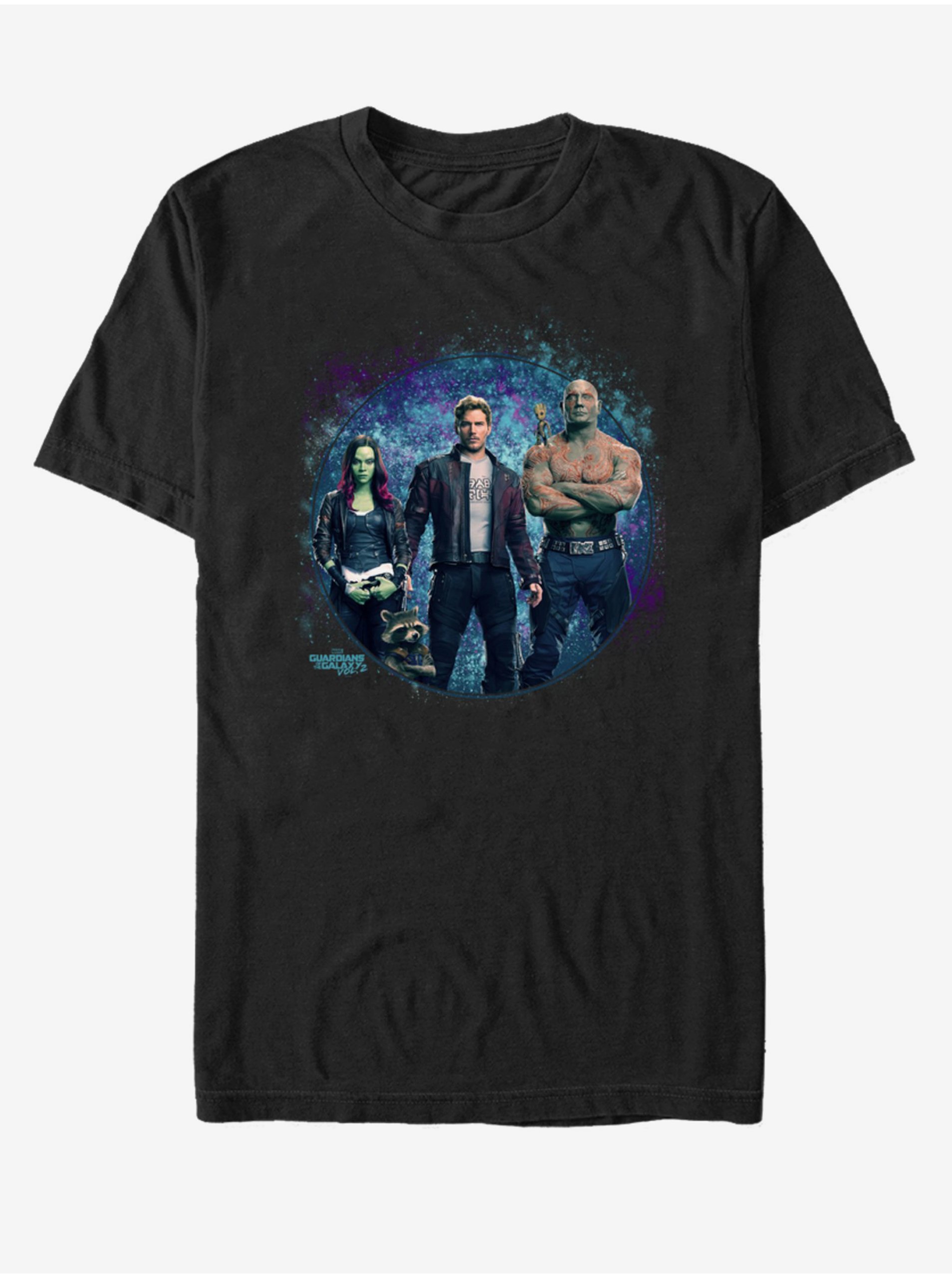 E-shop Černé unisex tričko Strážci Galaxie ZOOT.Fan Marvel