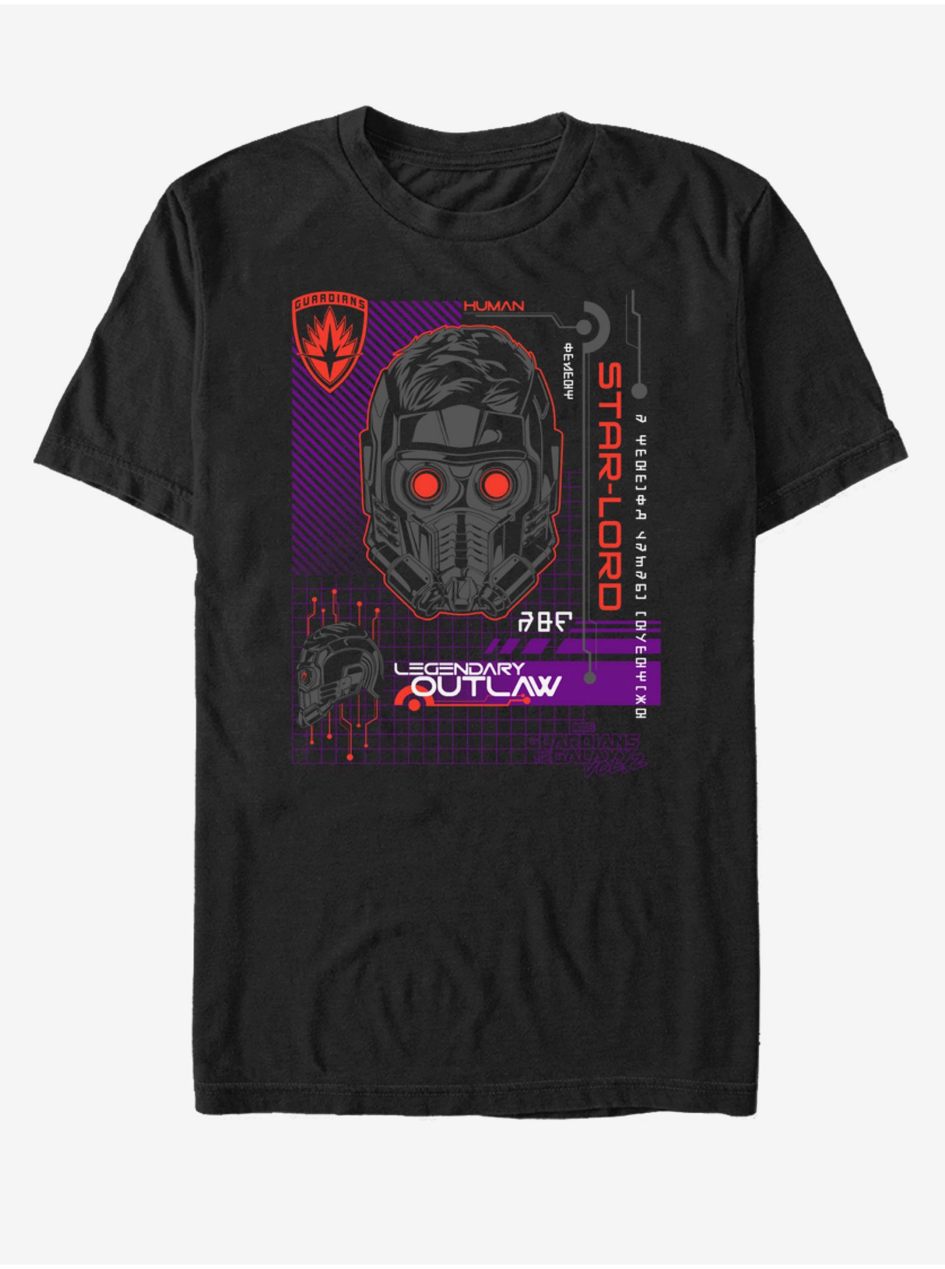 Levně Star-Lord Strážci Galaxie ZOOT.FAN Marvel - unisex tričko