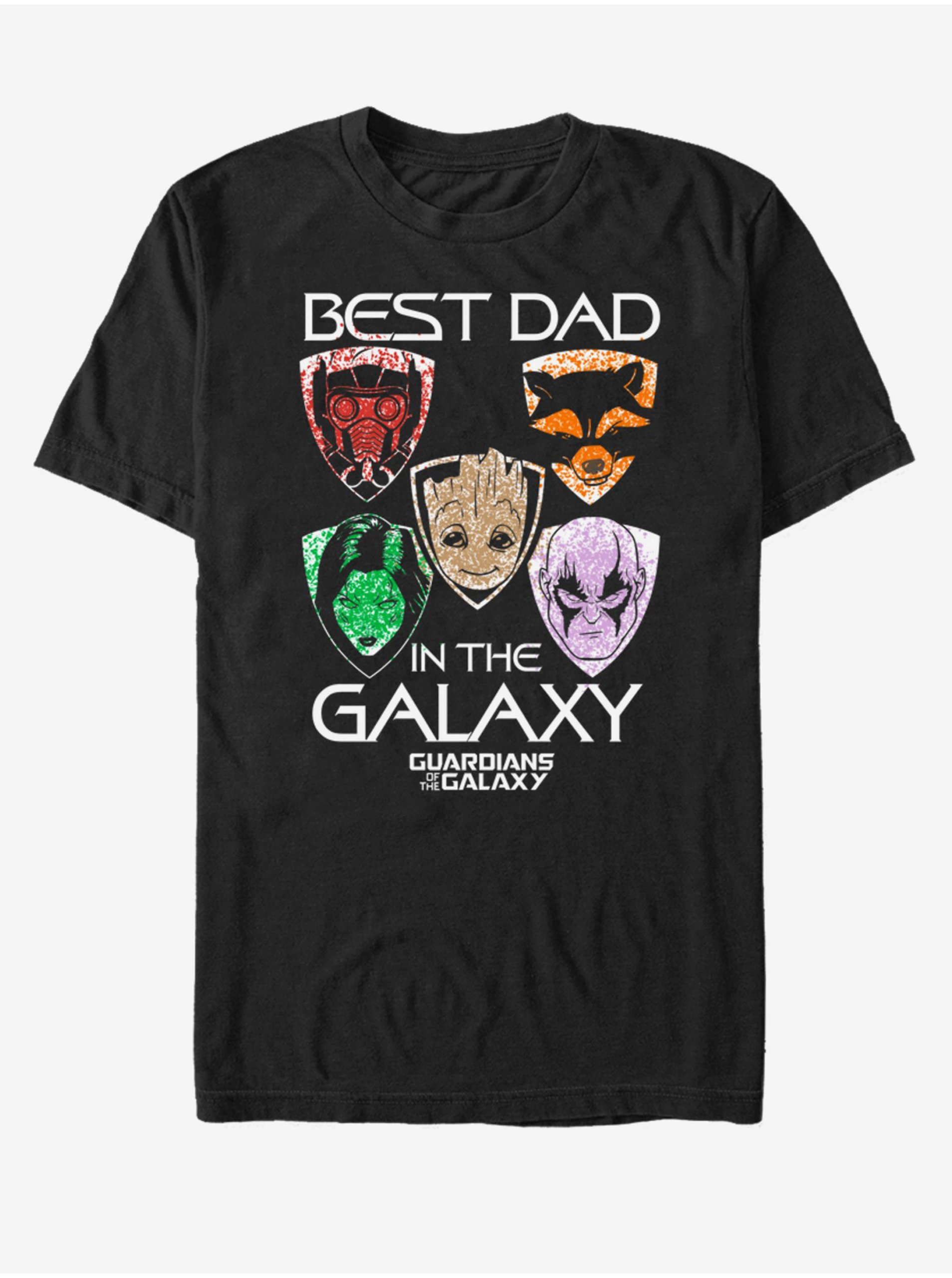 Lacno Best dad in the galaxy Strážci Galaxie ZOOT.FAN Marvel - unisex tričko