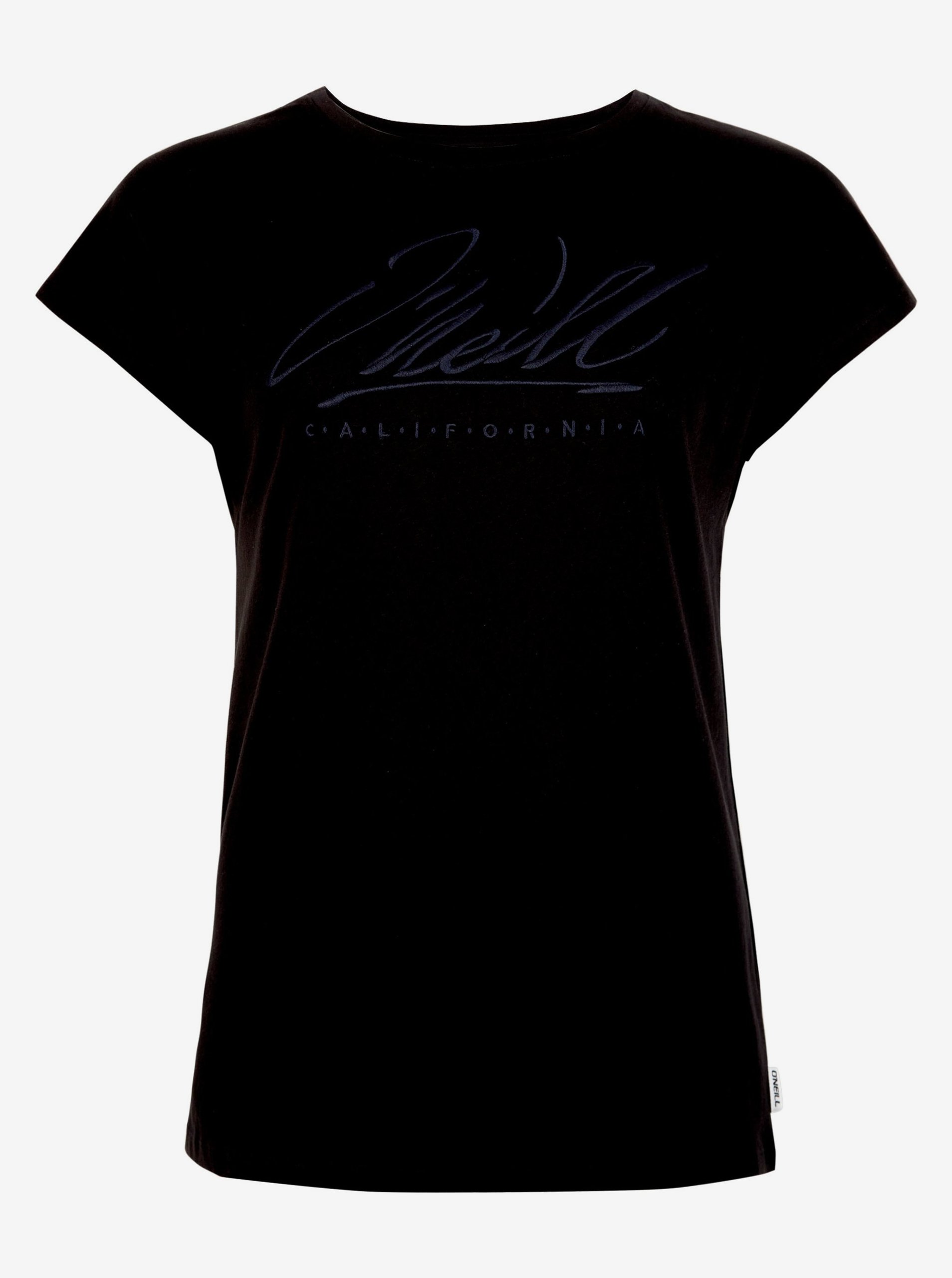 E-shop Černé dámské tričko O'Neill SIGNATURE T-SHIRT