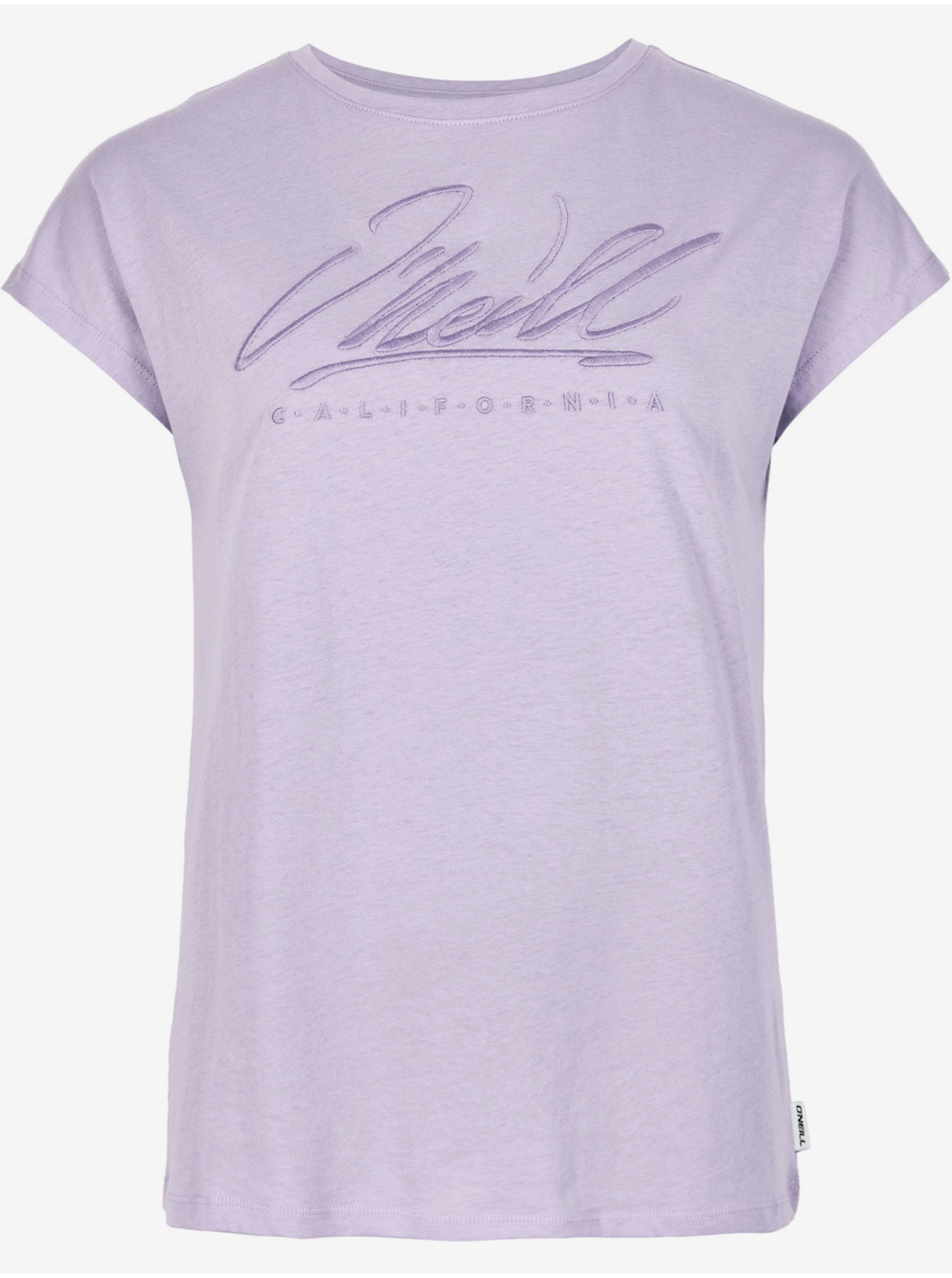 Levně Světle fialové dámské tričko O'Neill SIGNATURE T-SHIRT