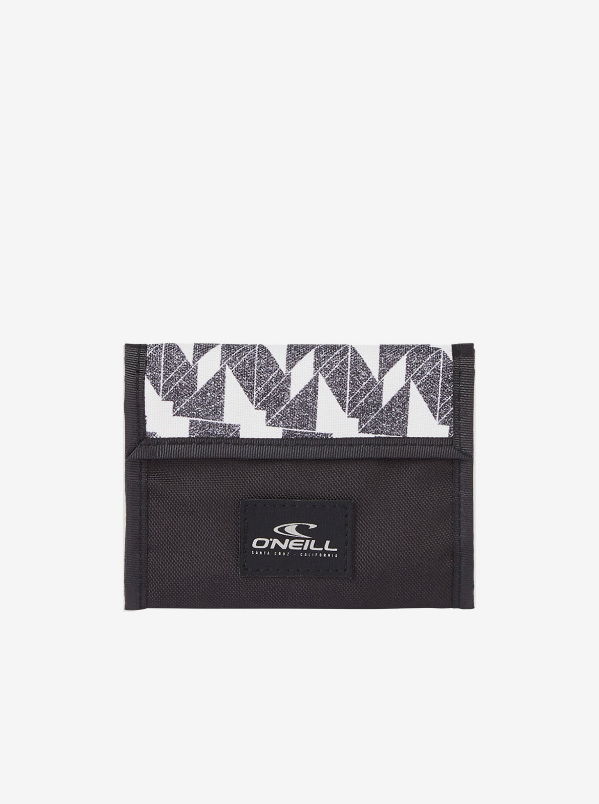 Levně Černá unisex vzorovaná peněženka O'Neill BM POCKETBOOK WALLET