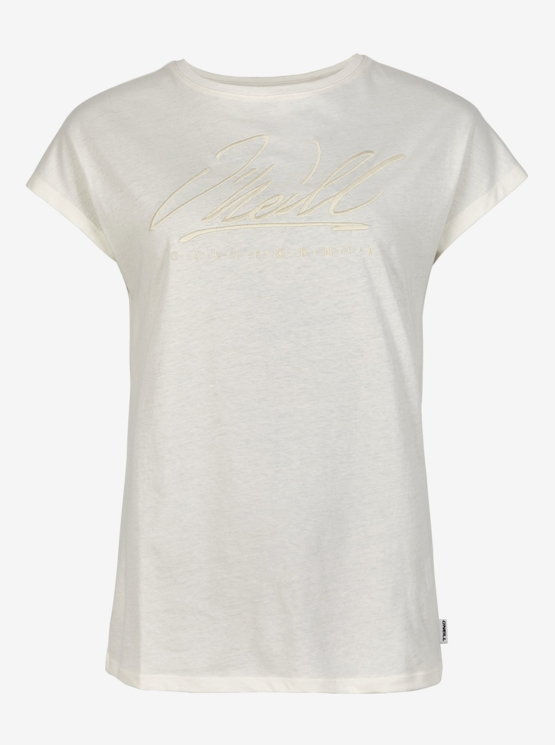Levně Bílé dámské tričko O'Neill SIGNATURE T-SHIRT
