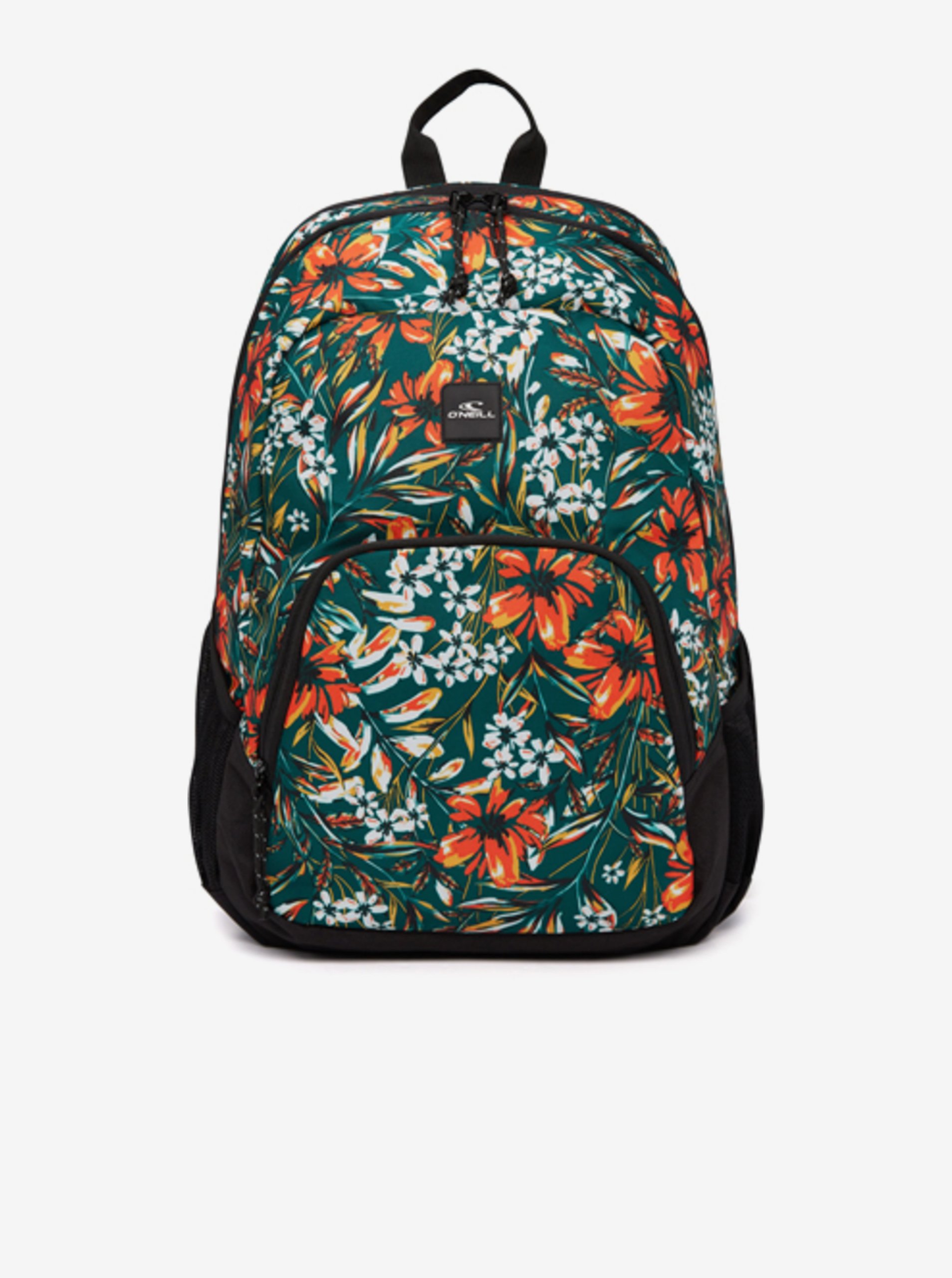 Levně Oranžovo-zelený dámský květovaný batoh O'Neill WEDGE BACKPACK