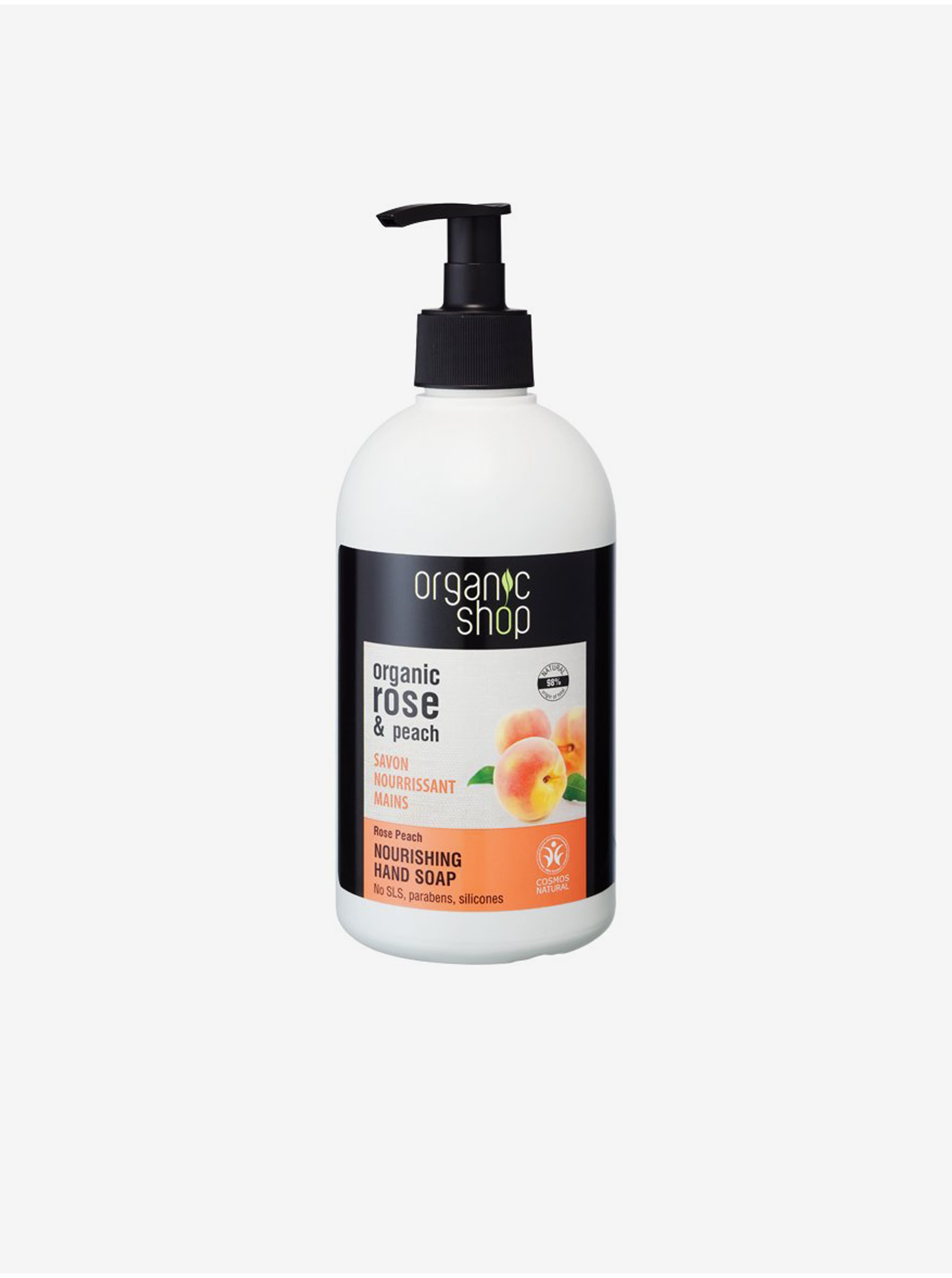 Levně Tekuté mýdlo na ruce Organic Shop Broskev (500 ml)
