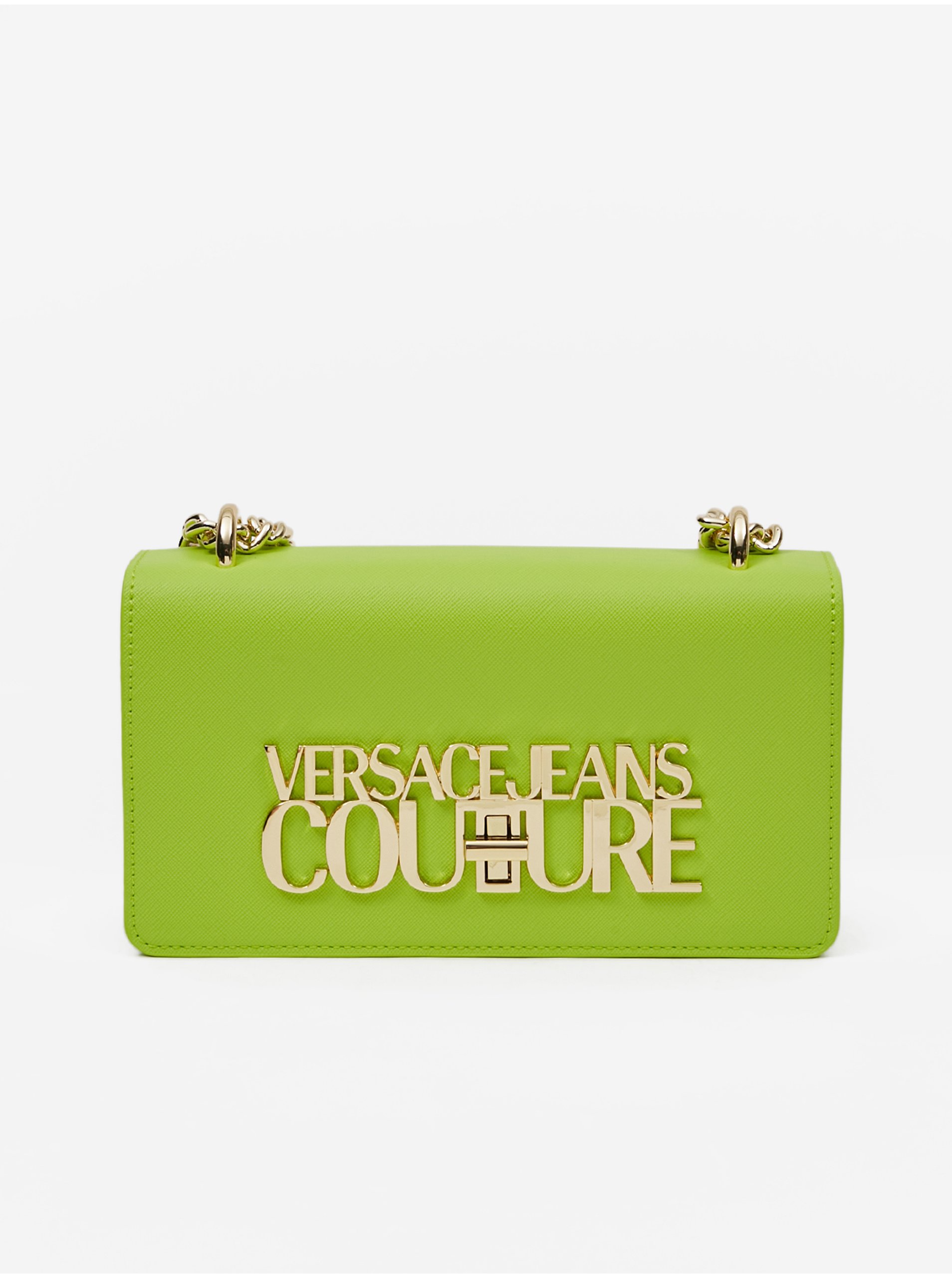 Levně Světle zelená dámská kabelka Versace Jeans Couture