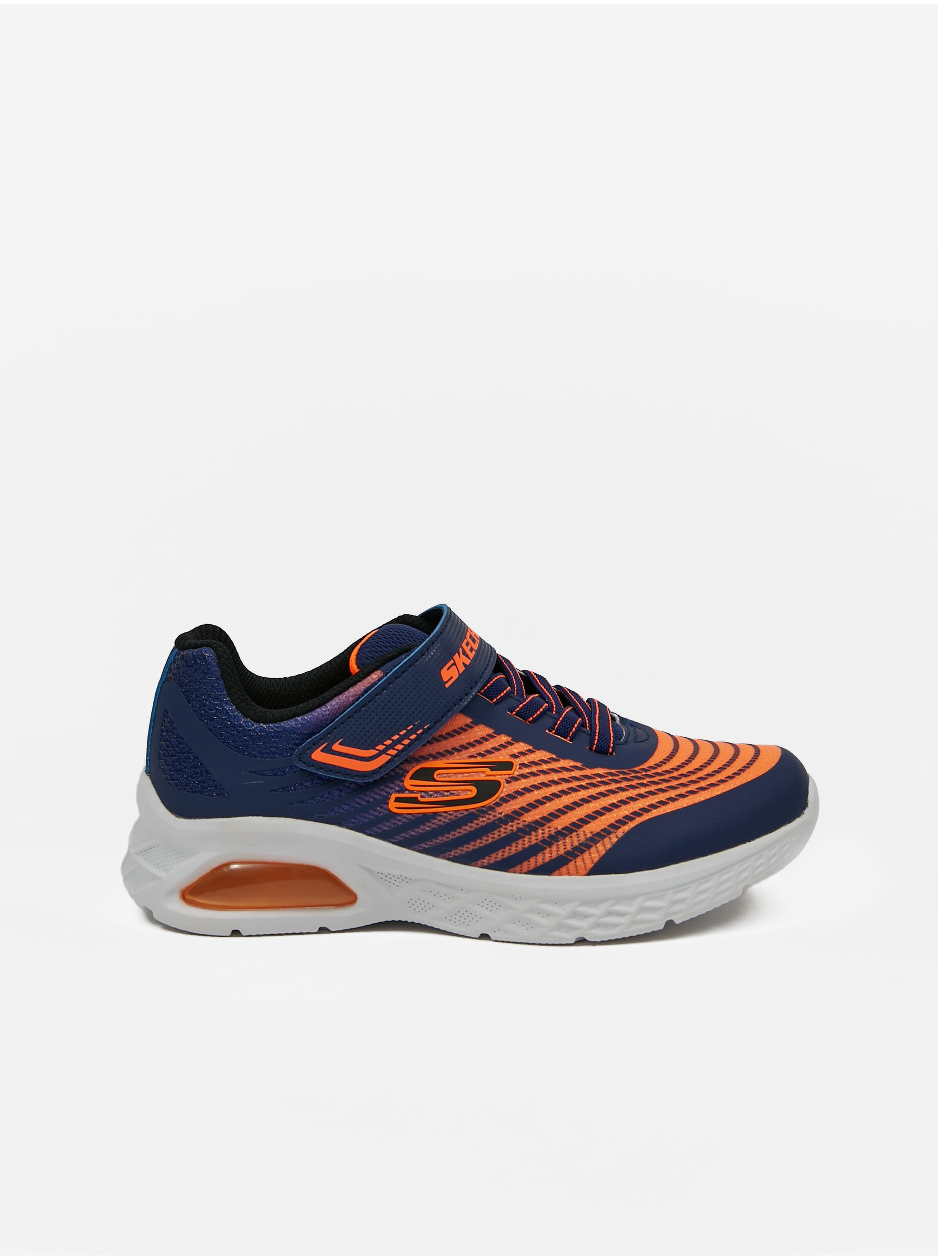 E-shop Oranžovo-modré klučíčí tenisky Skechers Microspec Max II