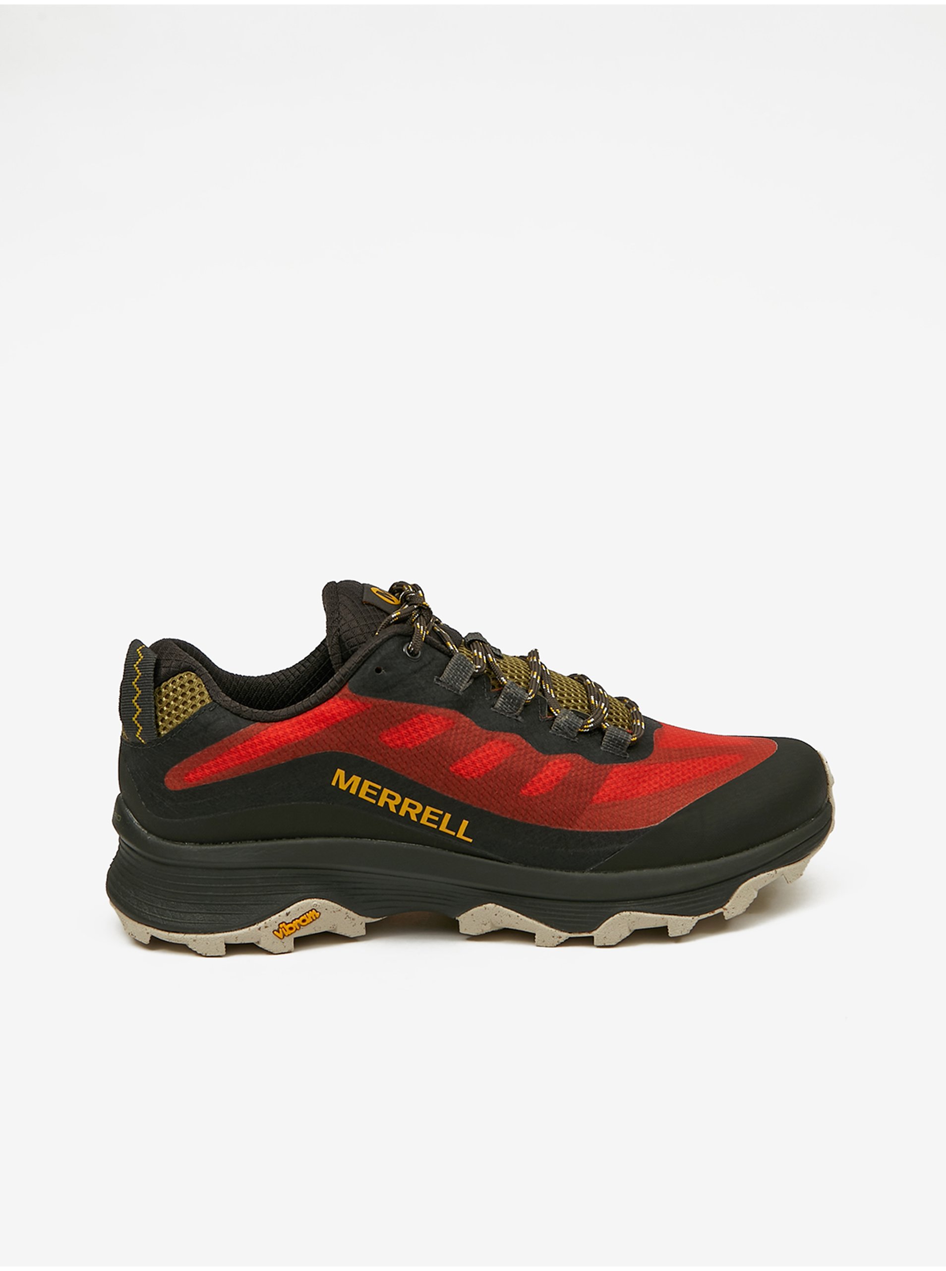 Levně Červeno-černá pánská outdoorová obuv Merrell Moab Speed