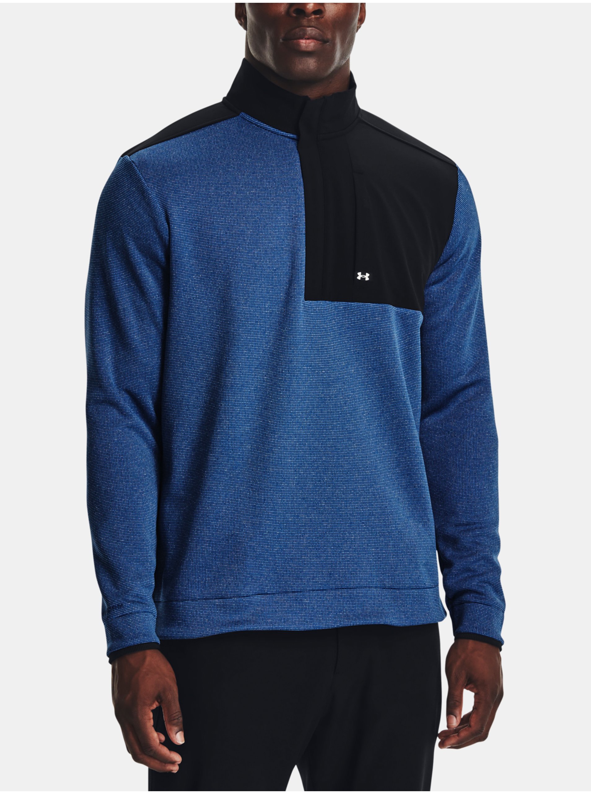 E-shop Černo-modrá pánská sportovní mikina Under Armour UA Storm SweaterFleece Nov