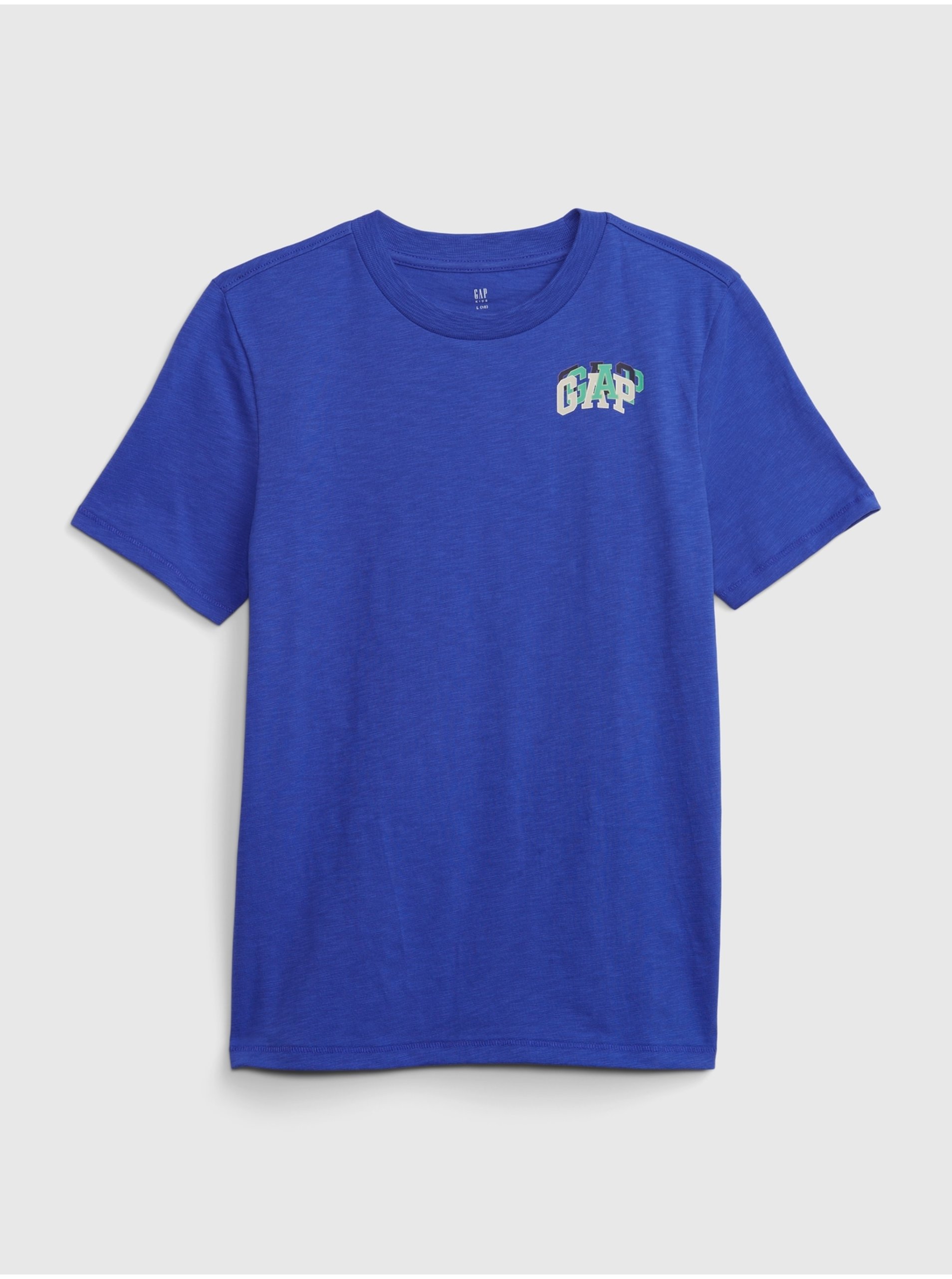 Levně Modré klučičí tričko s potiskem GAP