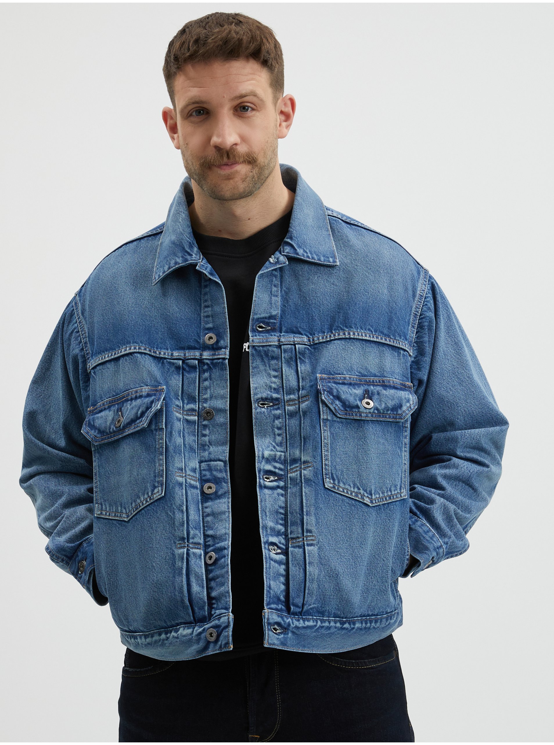 E-shop Modrá pánská džínová oversize bunda Levi's®