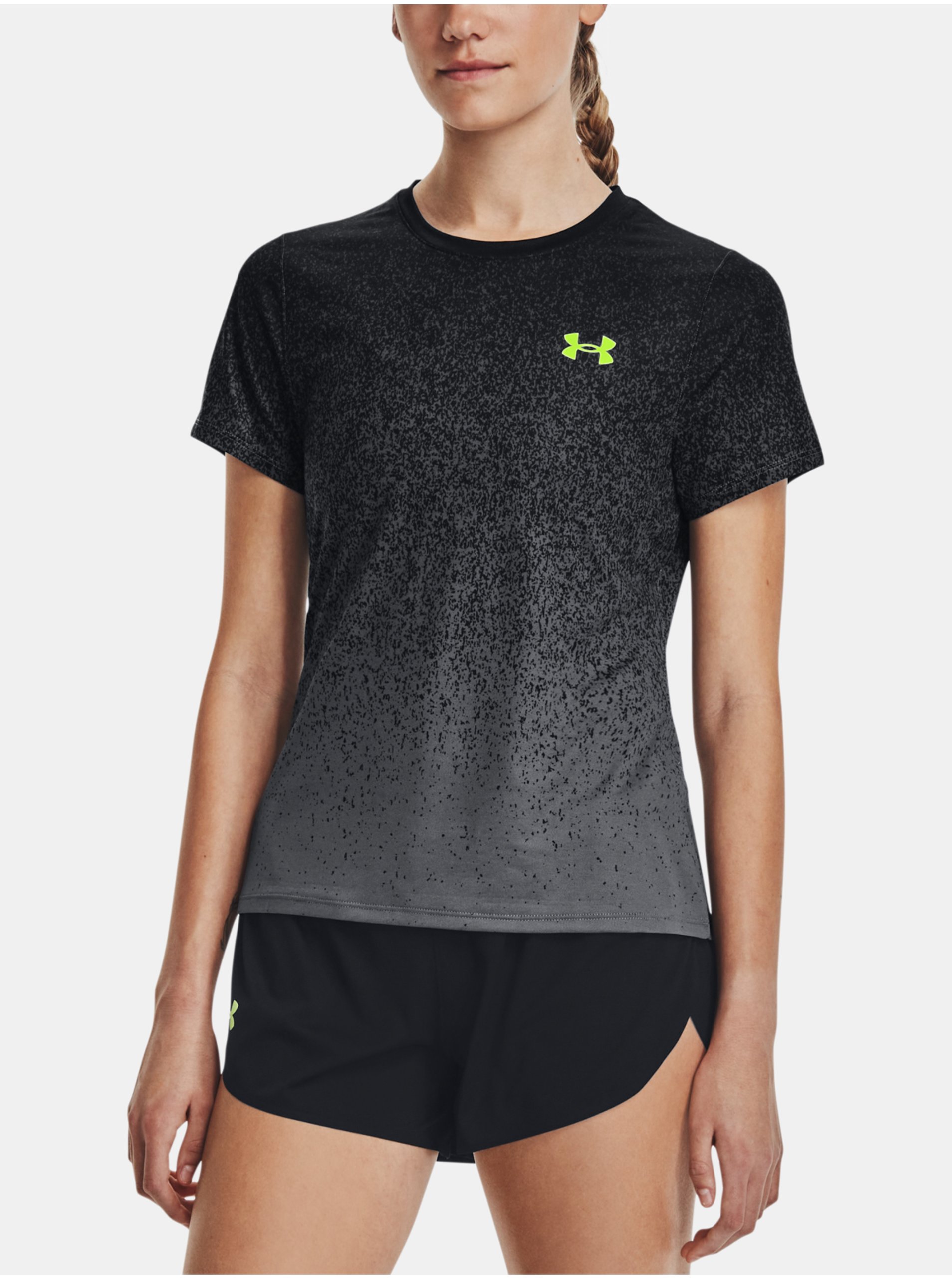 Levně Tmavě šedé dámské sportovní tričko Under Armour Rush Cicada