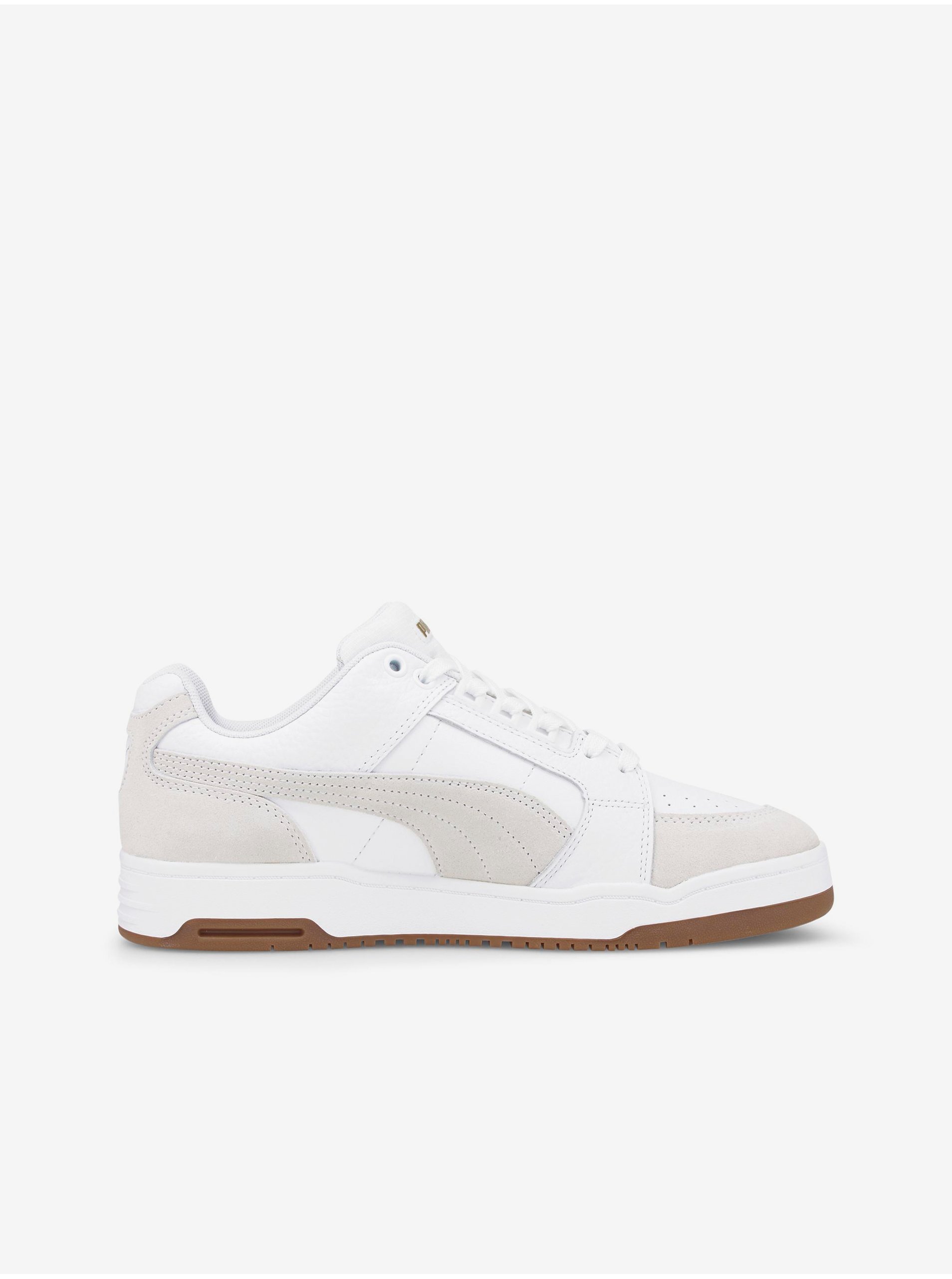 Levně Bílé pánské tenisky Puma Slipstream Lo Suede FS