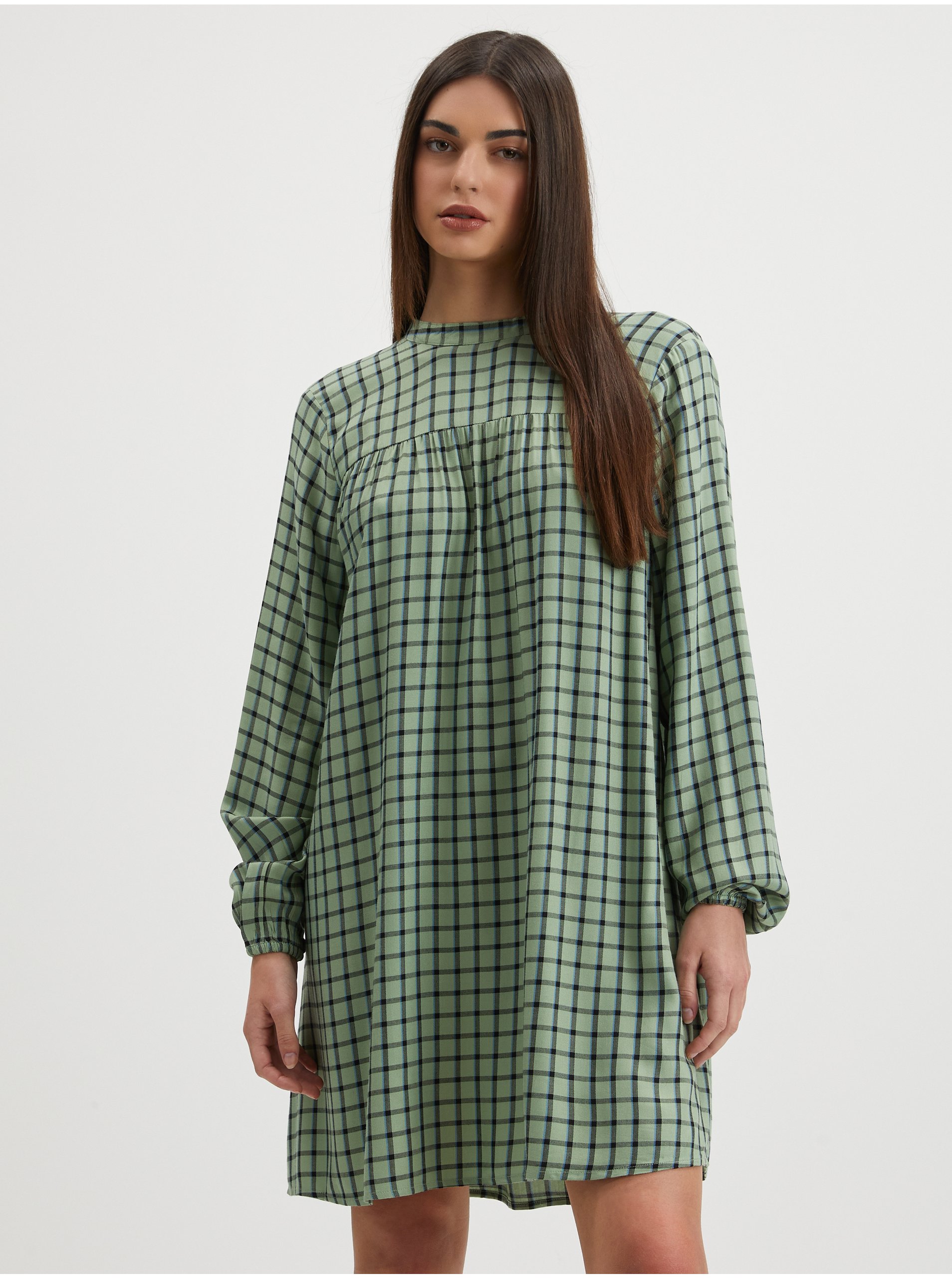 E-shop Zelené kostkované šaty JDY Anabelle