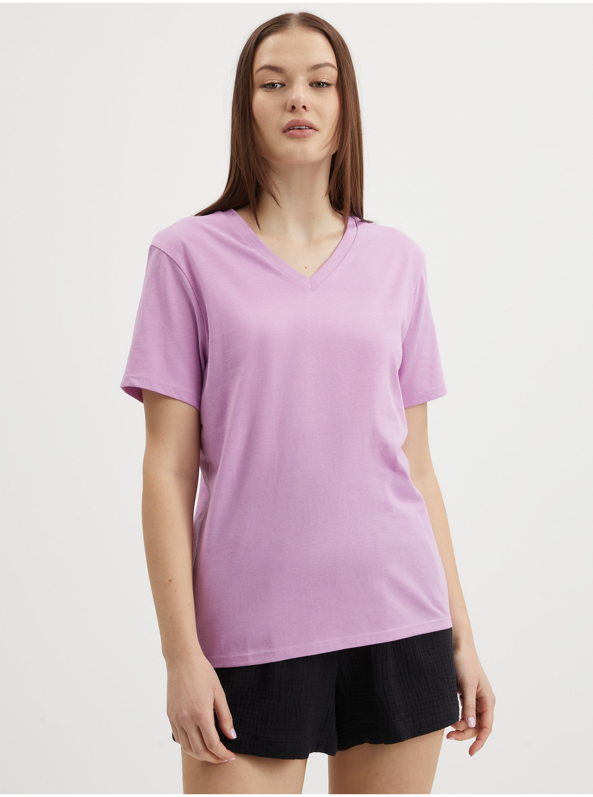 Levně Světle fialové dámské tričko O'Neill