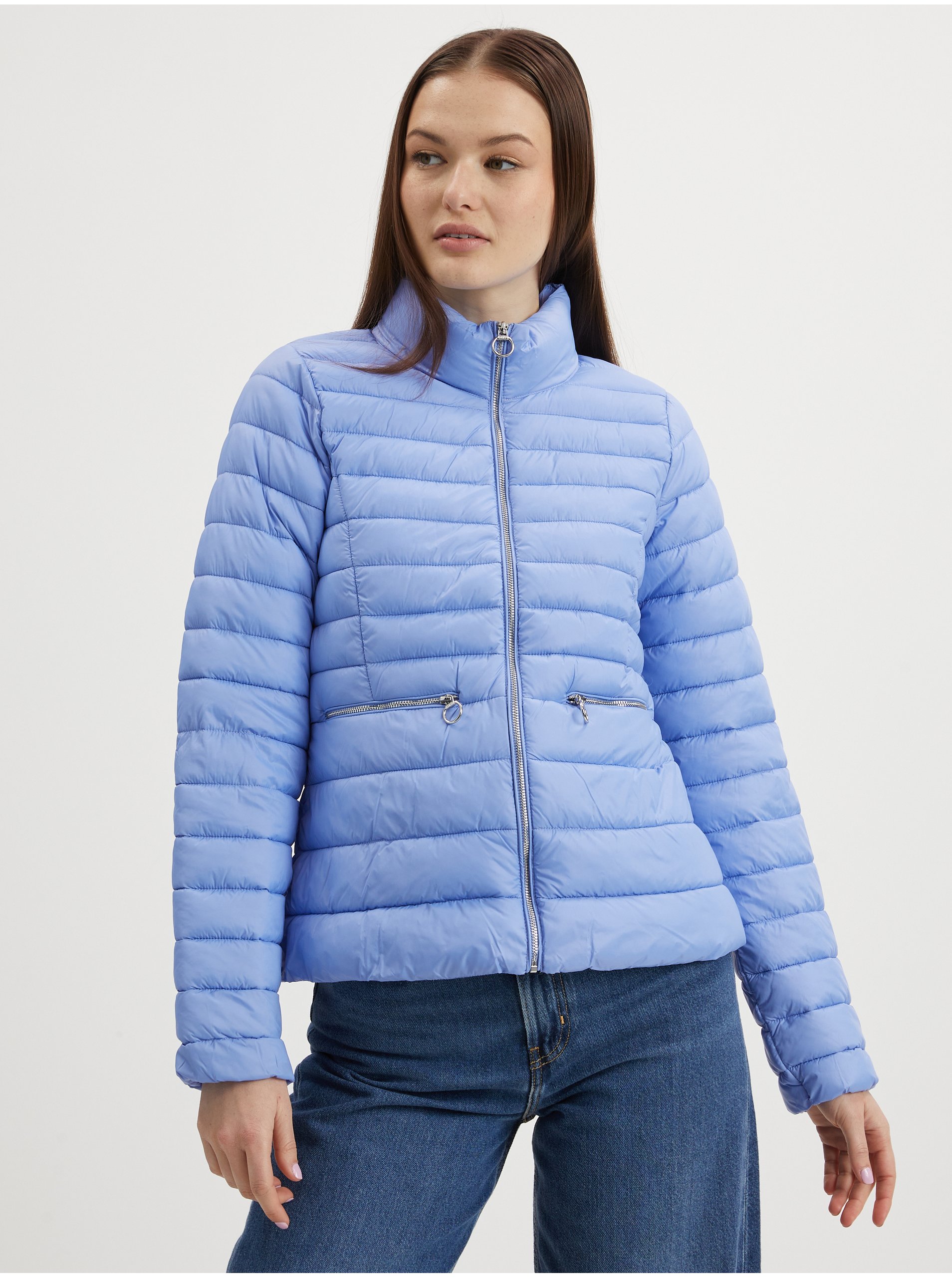 E-shop Modrá dámská prošívaná bunda ONLY Madeline