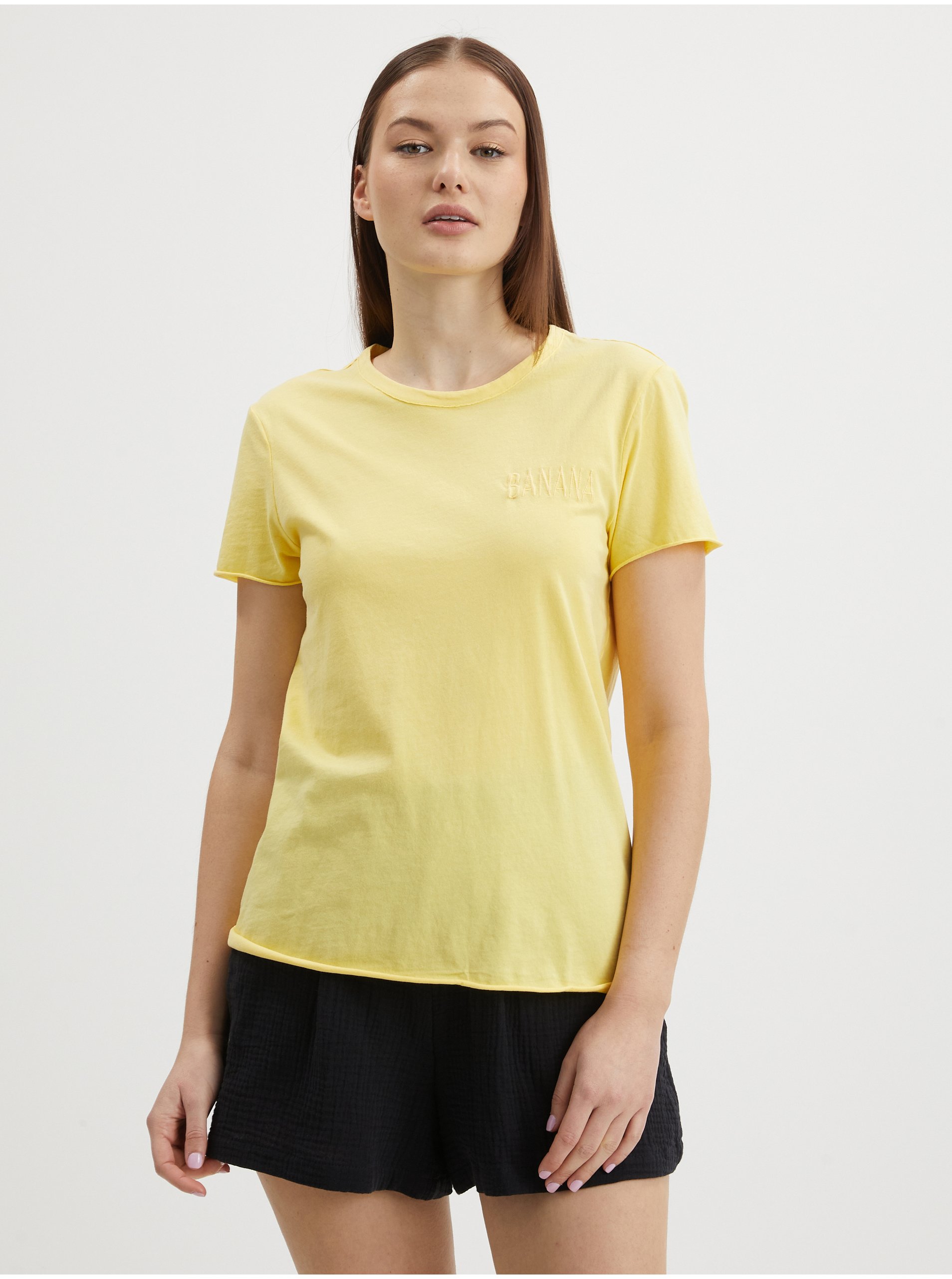 Lacno Topy a tričká pre ženy ONLY - žltá