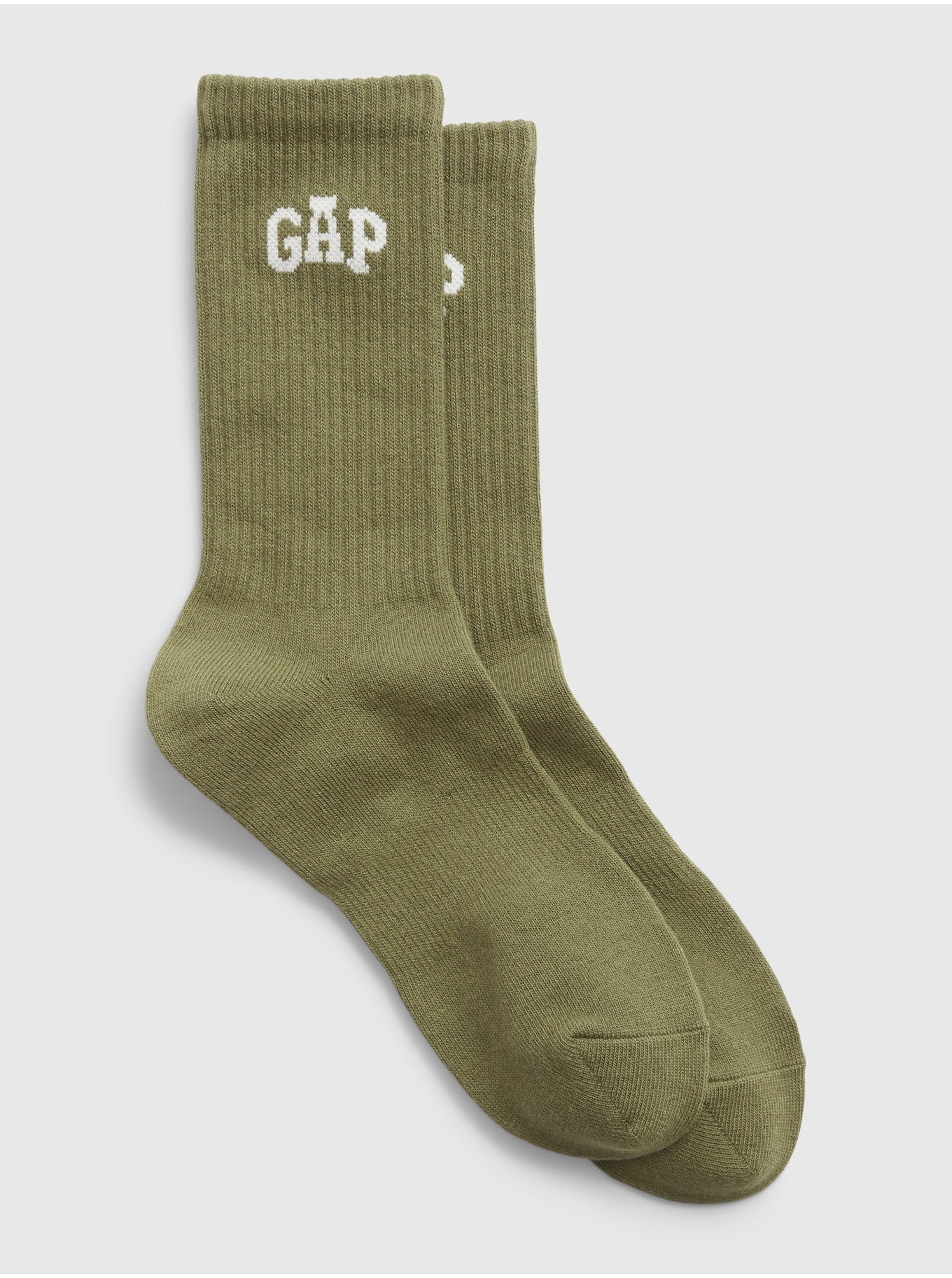 Levně Khaki pánské ponožky GAP