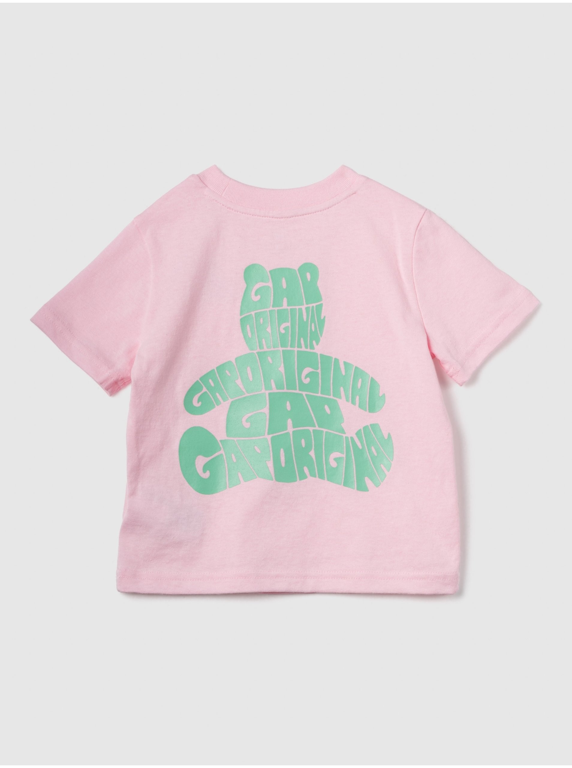 E-shop Růžové dětské tričko GAP