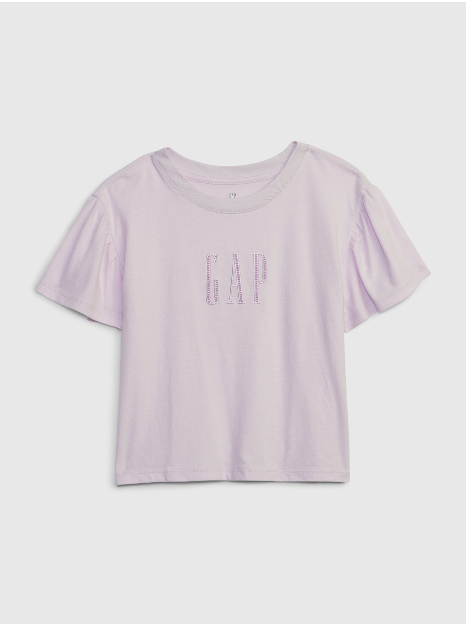 E-shop Světle fialové holčičí tričko s logem GAP
