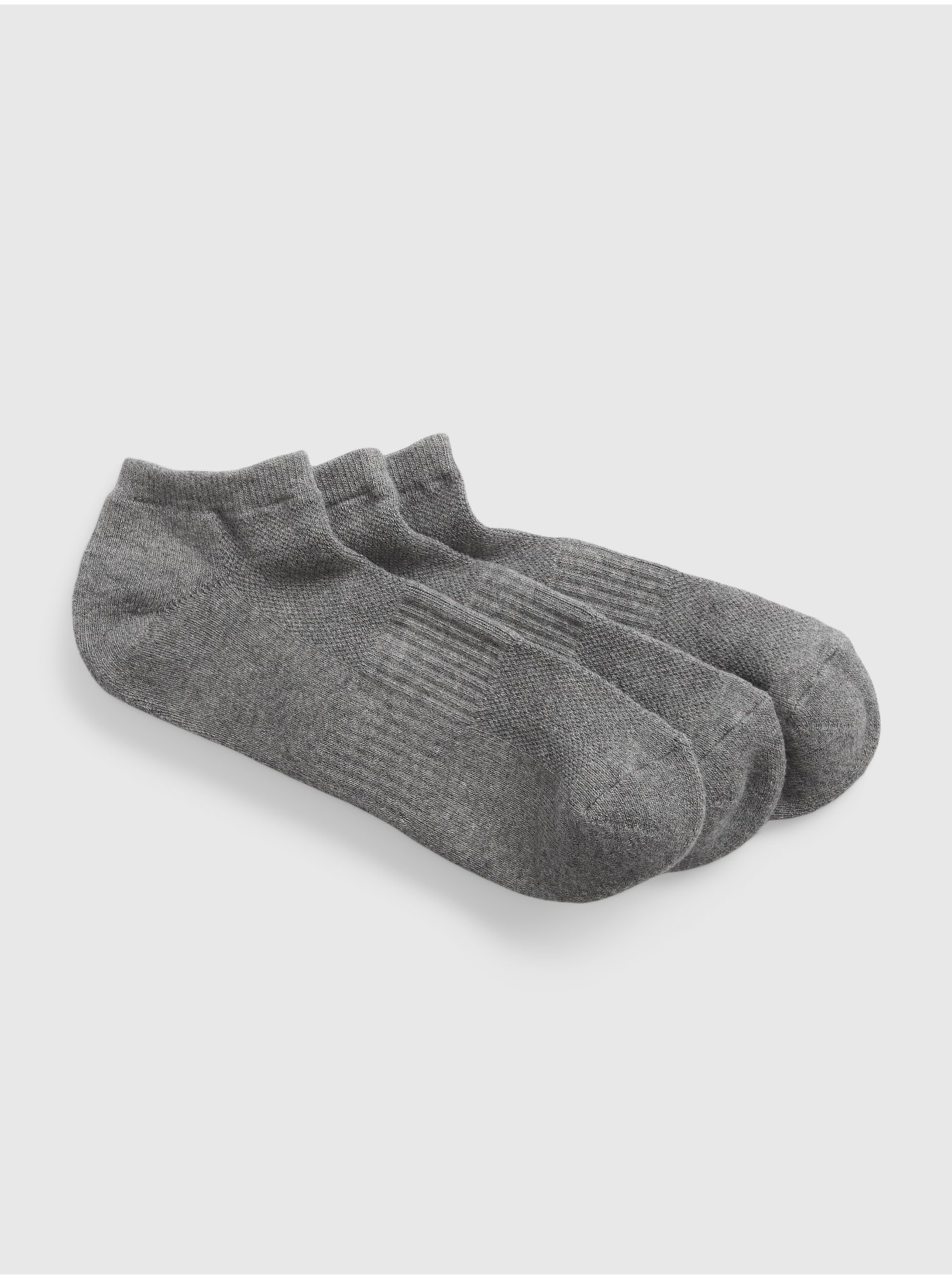 Levně Sada tří párů pánských ponožek v šedé barvě GAP