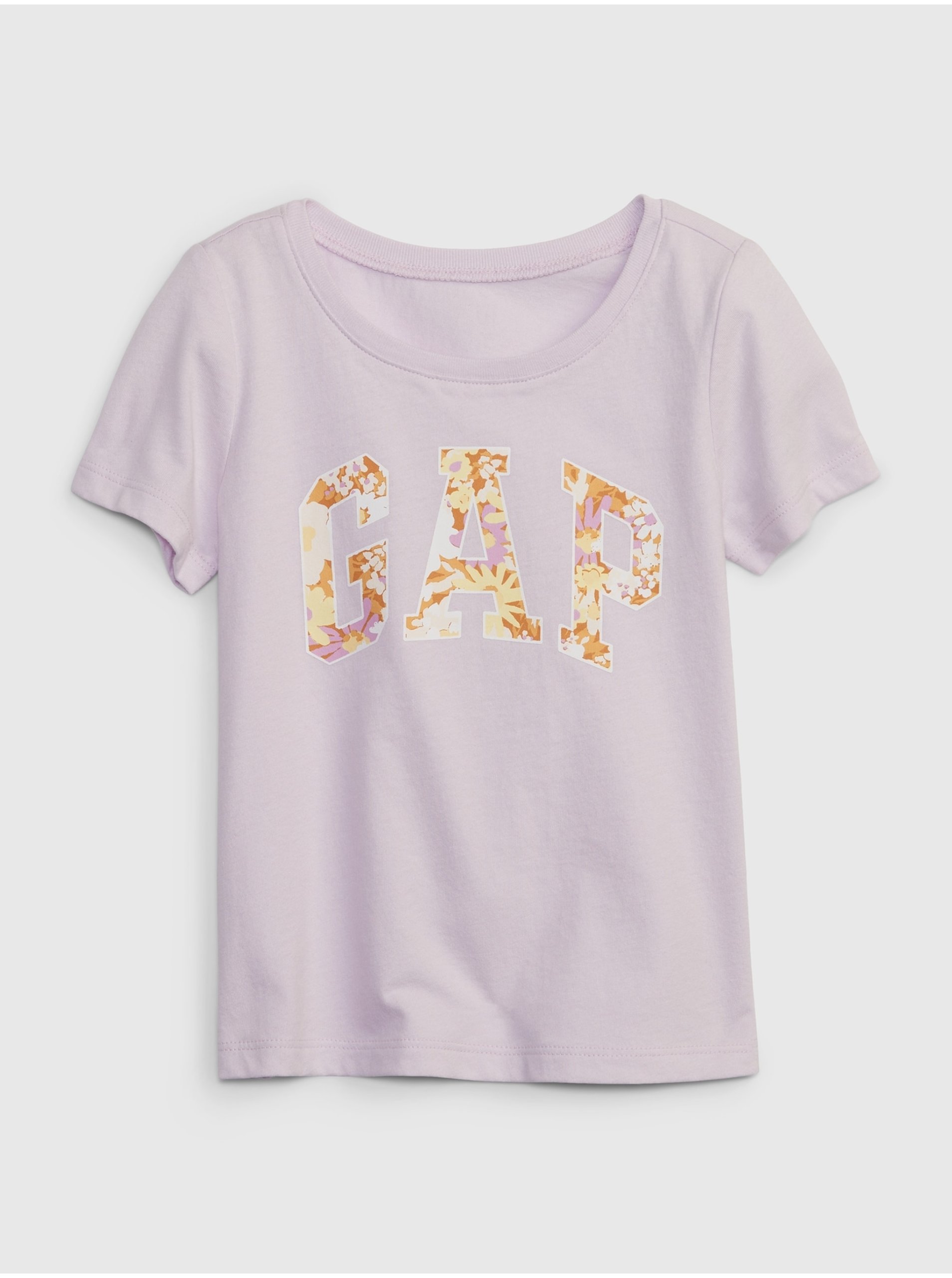 E-shop Světle fialové holčičí tričko s potiskem GAP