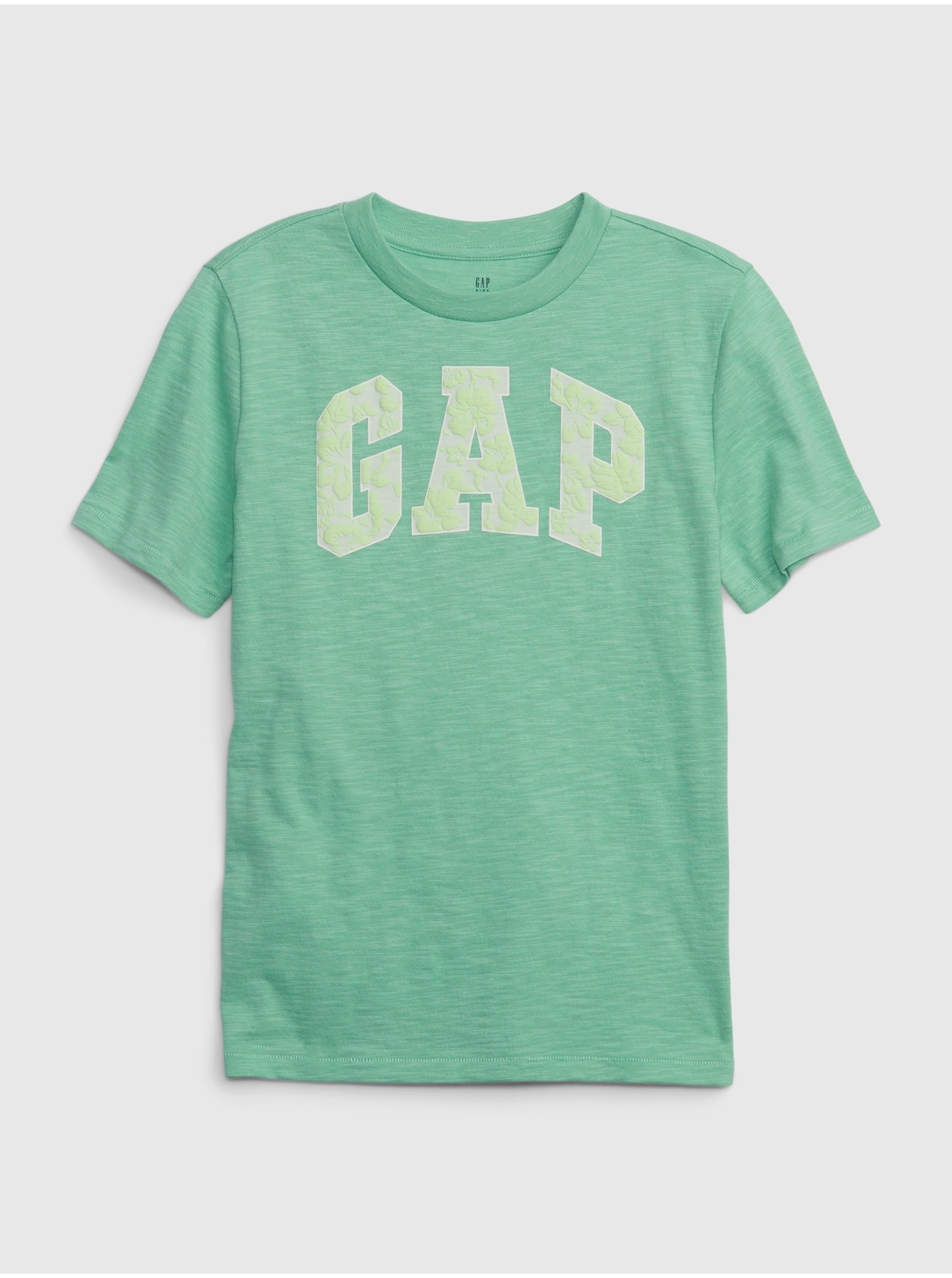 Levně Zelené klučičí tričko s logem GAP