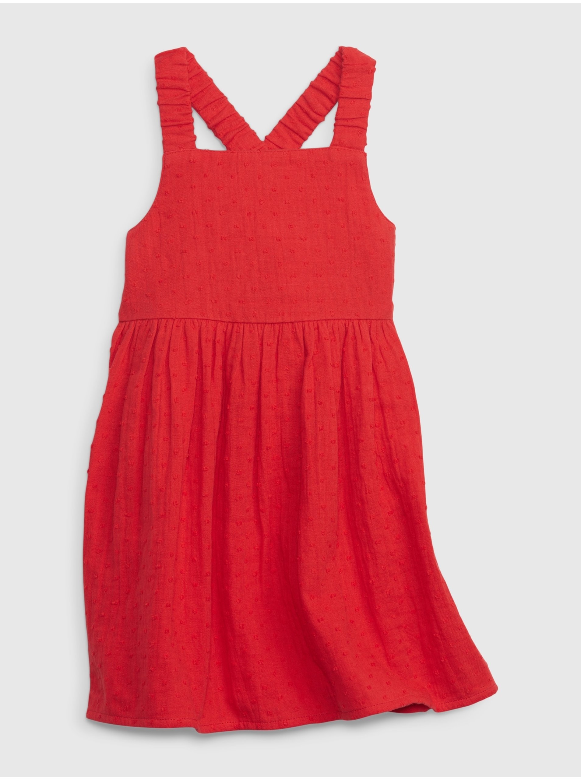E-shop Červené dievčenské šaty GAP