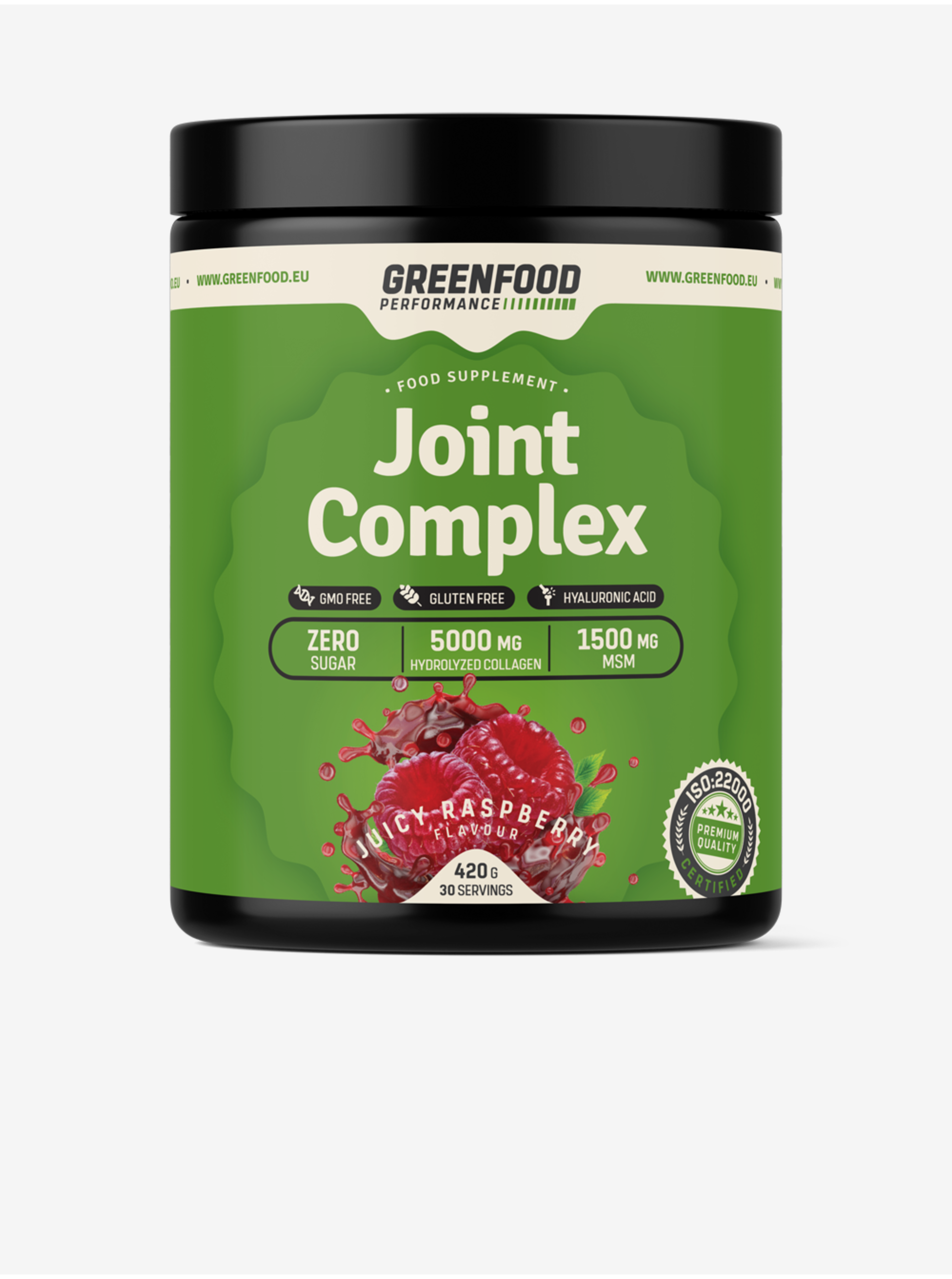 Levně Nápoj GreenFood Nutrition Performance Joint Complex Malina (420 g)
