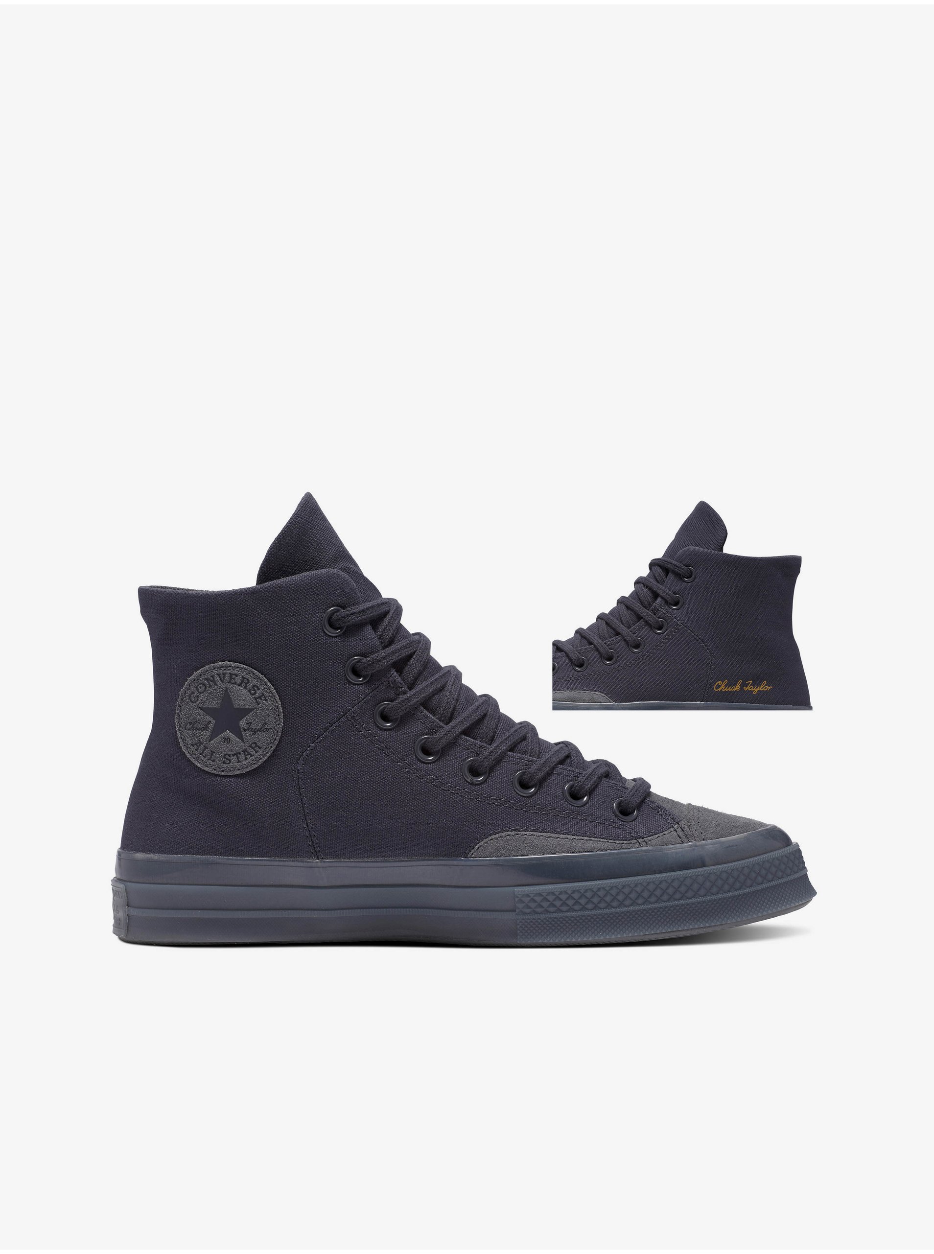 E-shop Černé pánské kotníkové tenisky Converse Chuck 70 Marquis