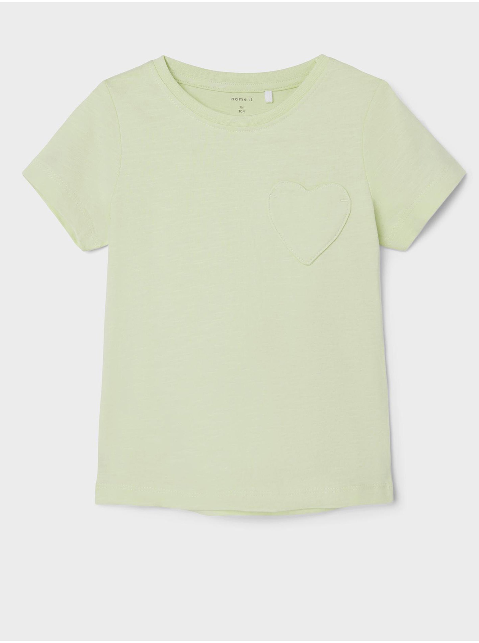 Lacno Svetlozelené dievčenské tričko name it Dorthe