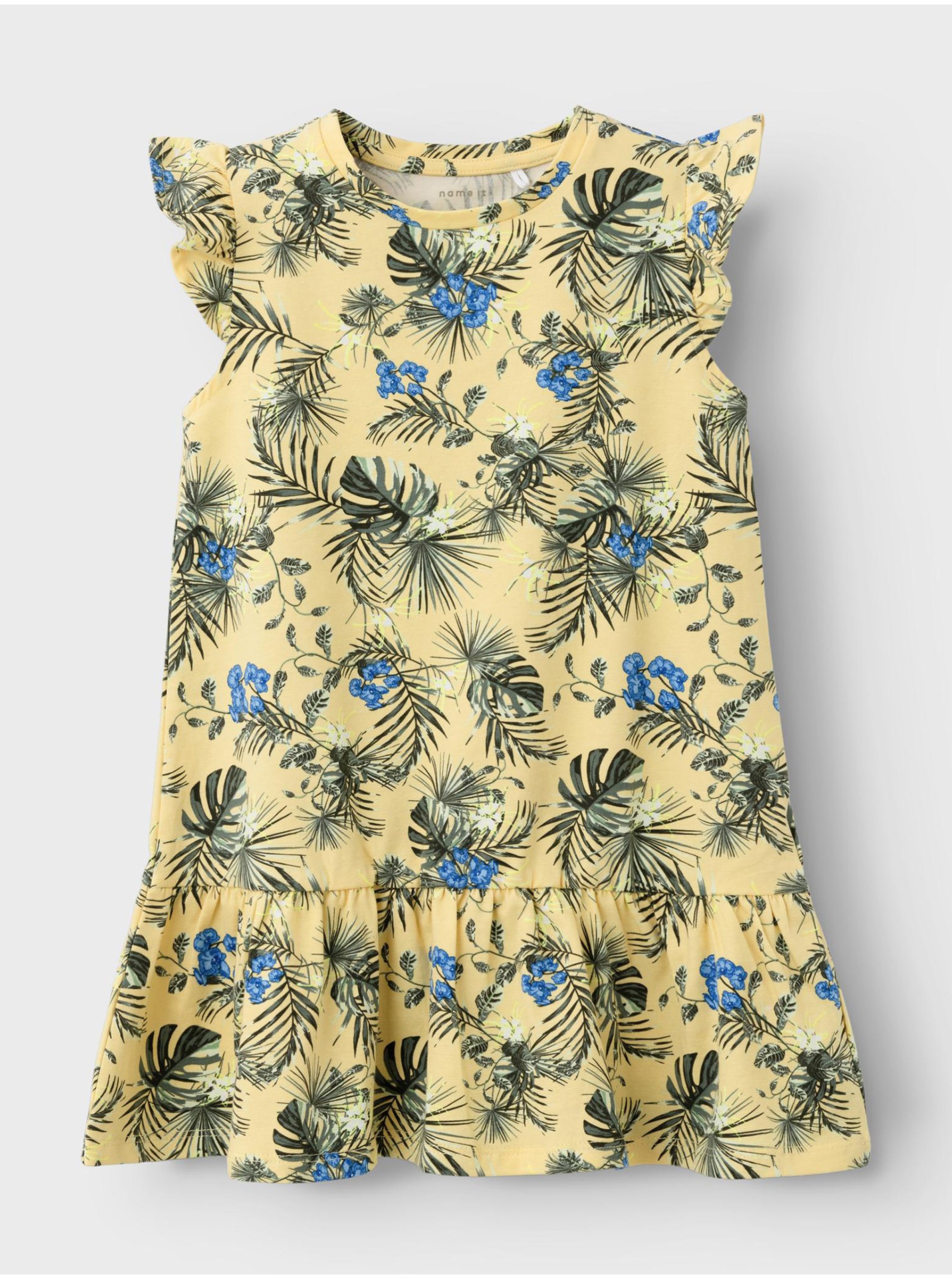 E-shop Žluté holčičí vzorované šaty name it Florence